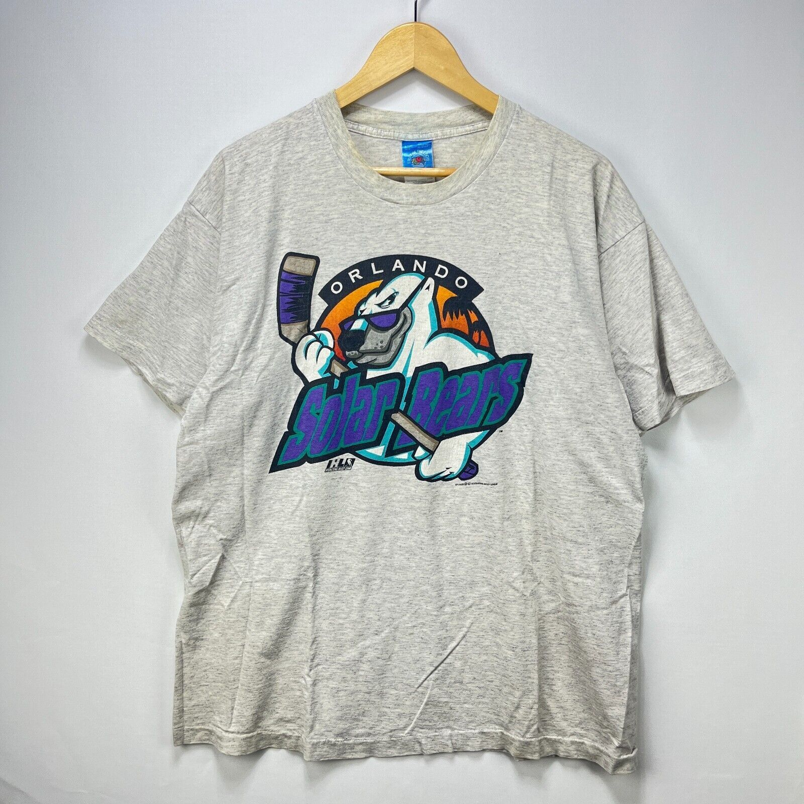 Vintage Vintage 90s Orlando Solar Bears Hockey Graphic Polar Logo XL Size US XL / EU 56 / 4 - 1 Thumbnail