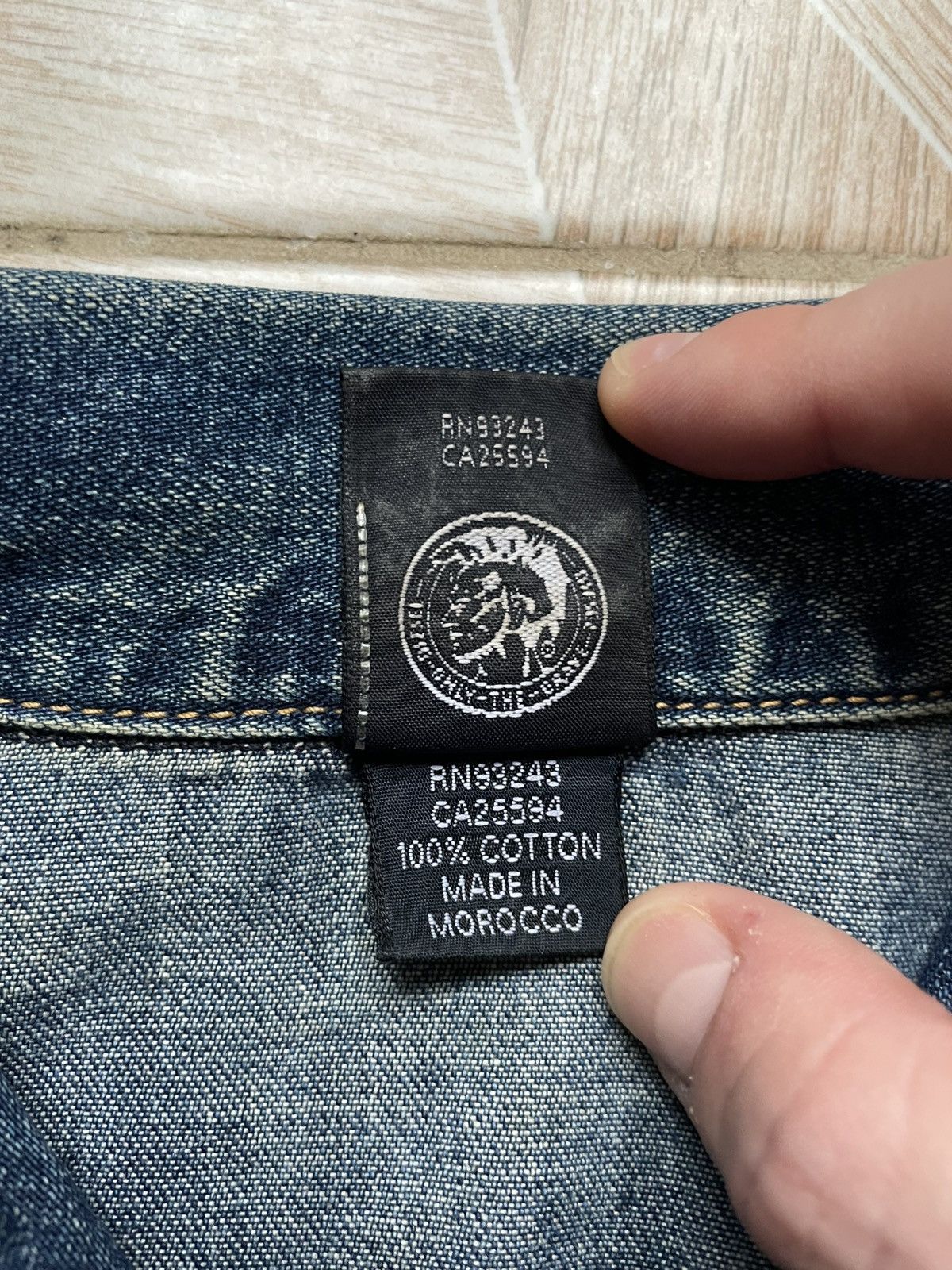 Diesel × Vintage Vintage Archive Diesel Women’s Denim Jacket Logo XL Blue Size XL / US 12-14 / IT 48-50 - 12 Thumbnail