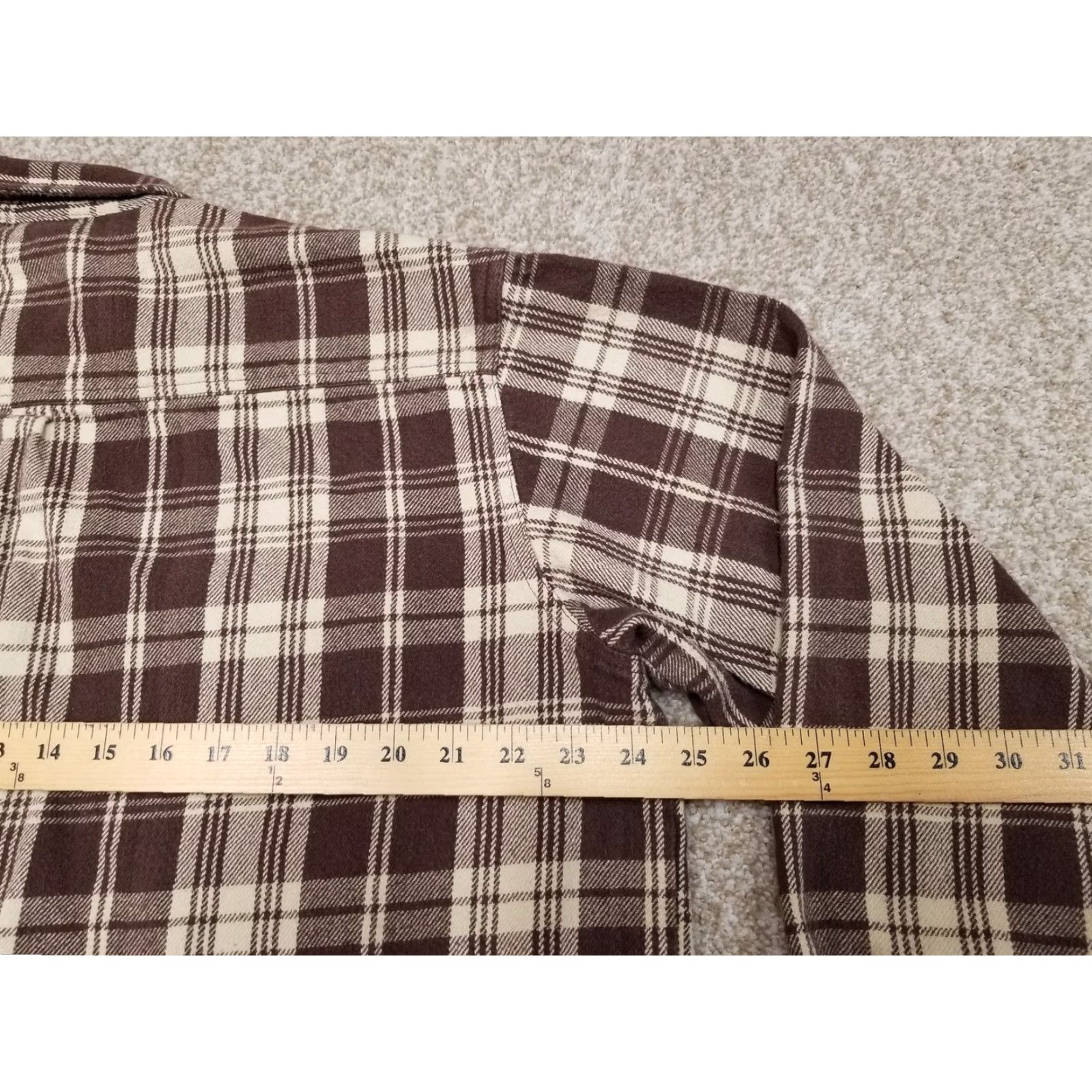 Vintage VINTAGE Old Toledo Workwear Flannel Shirt Mens XLT Brown Plaid Heavy Outdoors Button-Up, Cotton, Long Sleeve, Collared, Casual Mens Size US XL / EU 56 / 4 - 7 Thumbnail