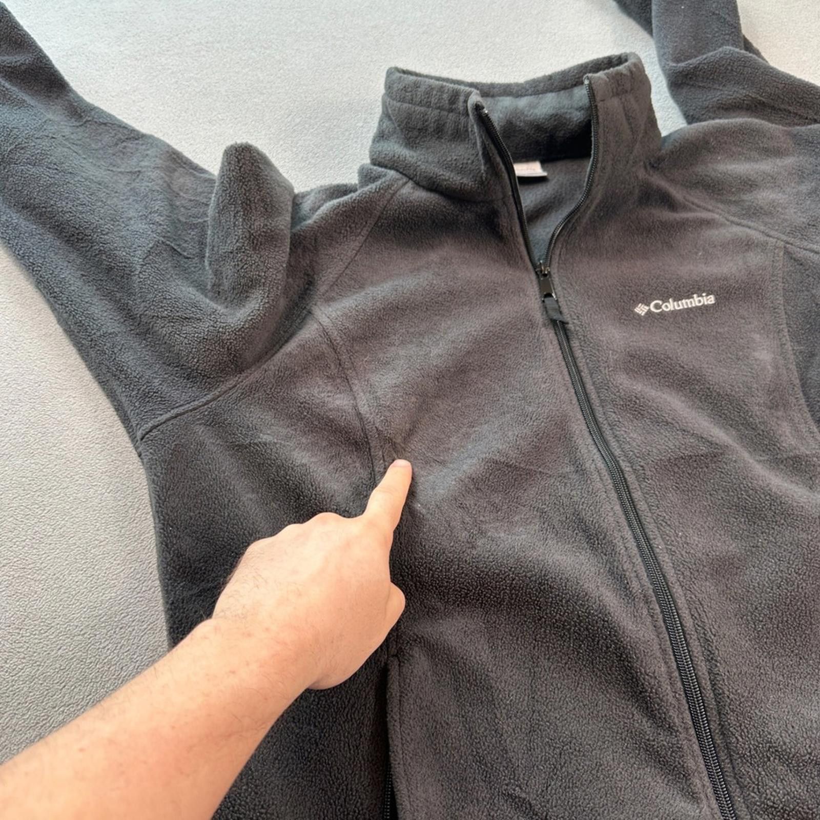 Columbia Columbia Full Zip Fleece Jacket Women's 1X Charcoal Gray Zip Size XL / US 12-14 / IT 48-50 - 8 Thumbnail
