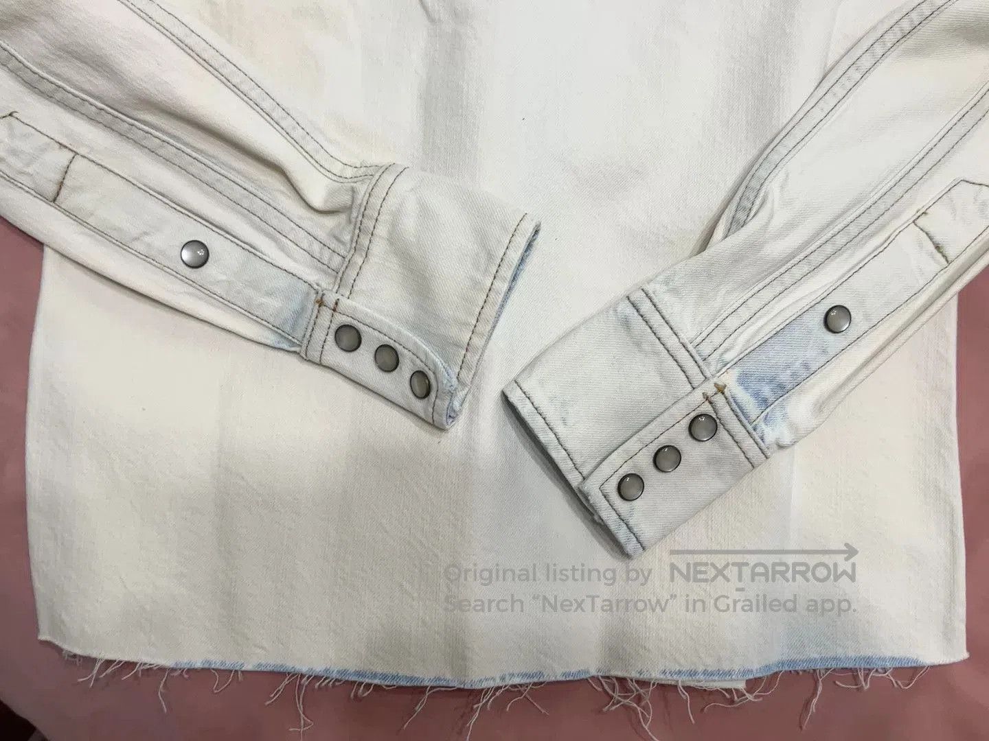 Saint Laurent Paris Saint Laurent White Denim Shirt. Size XS / US 0-2 / IT 36-38 - 8 Thumbnail