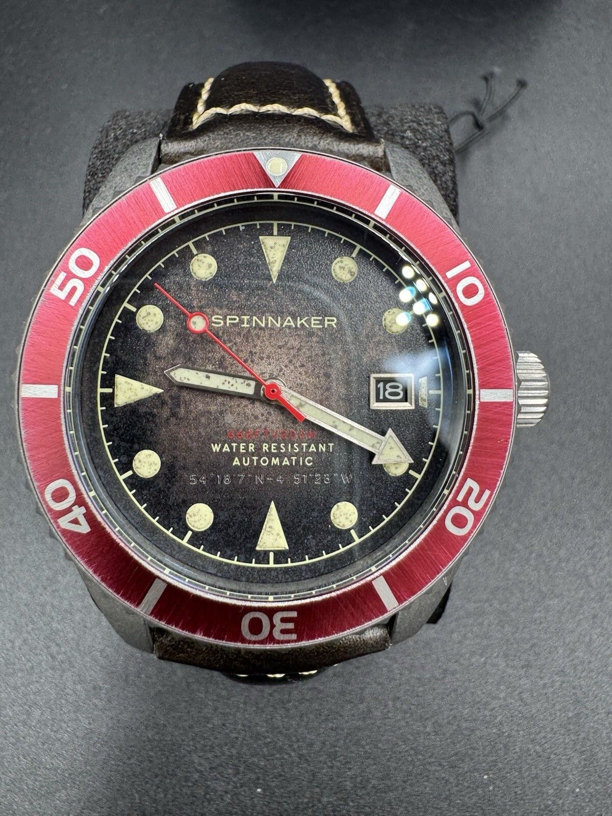 Other Spinnaker Wreck Red Ring and Gray with Leather Black  display picture 1