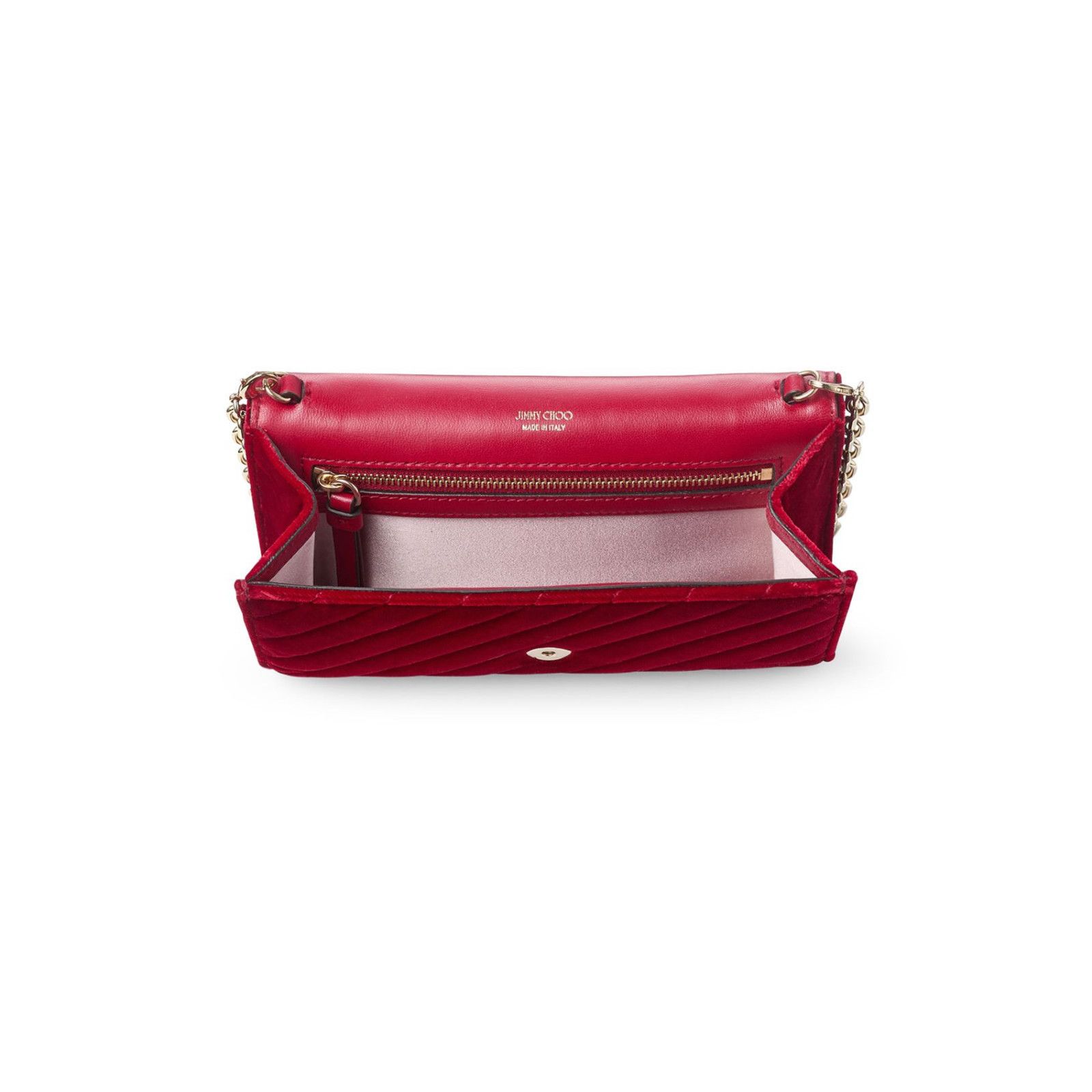 Jimmy Choo JIMMY CHOO Curve Ruby Red Chain Wallet Bag New Size ONE SIZE - 4 Thumbnail