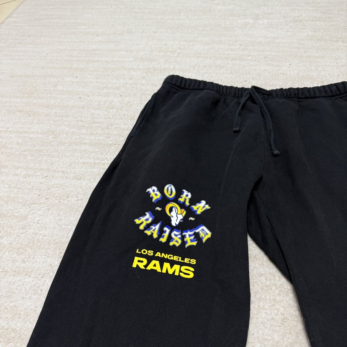 Born X Raised Born X Raised Los Angeles LA Rams Sweatpants Black Men's XL Size US 38 / EU 54 - 2 Thumbnail