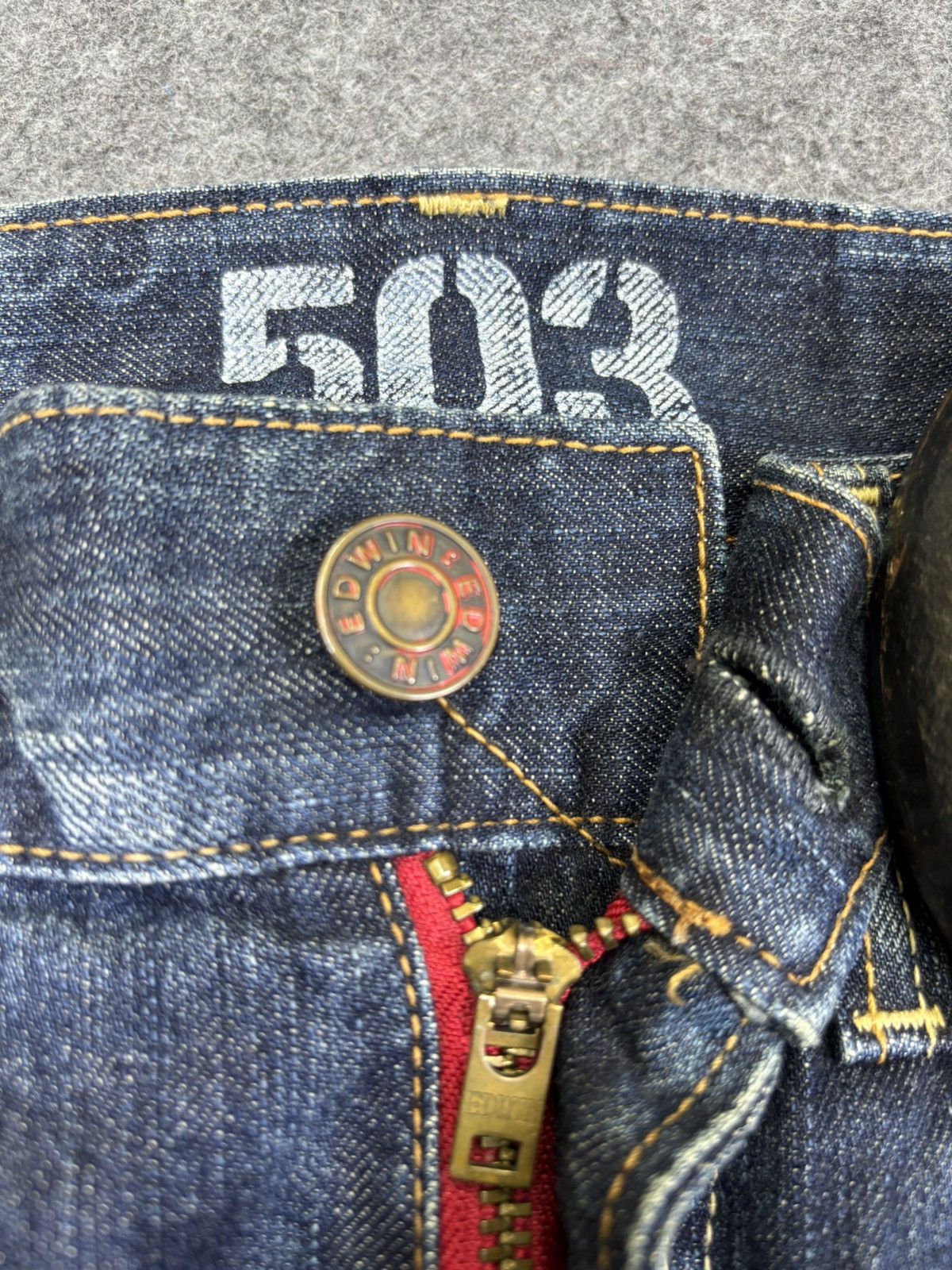 Edwin 💥Flare💥Insane Edwin 90s Style Raw Fades Flare Denim F938 Size US 32 / EU 48 - 7 Thumbnail