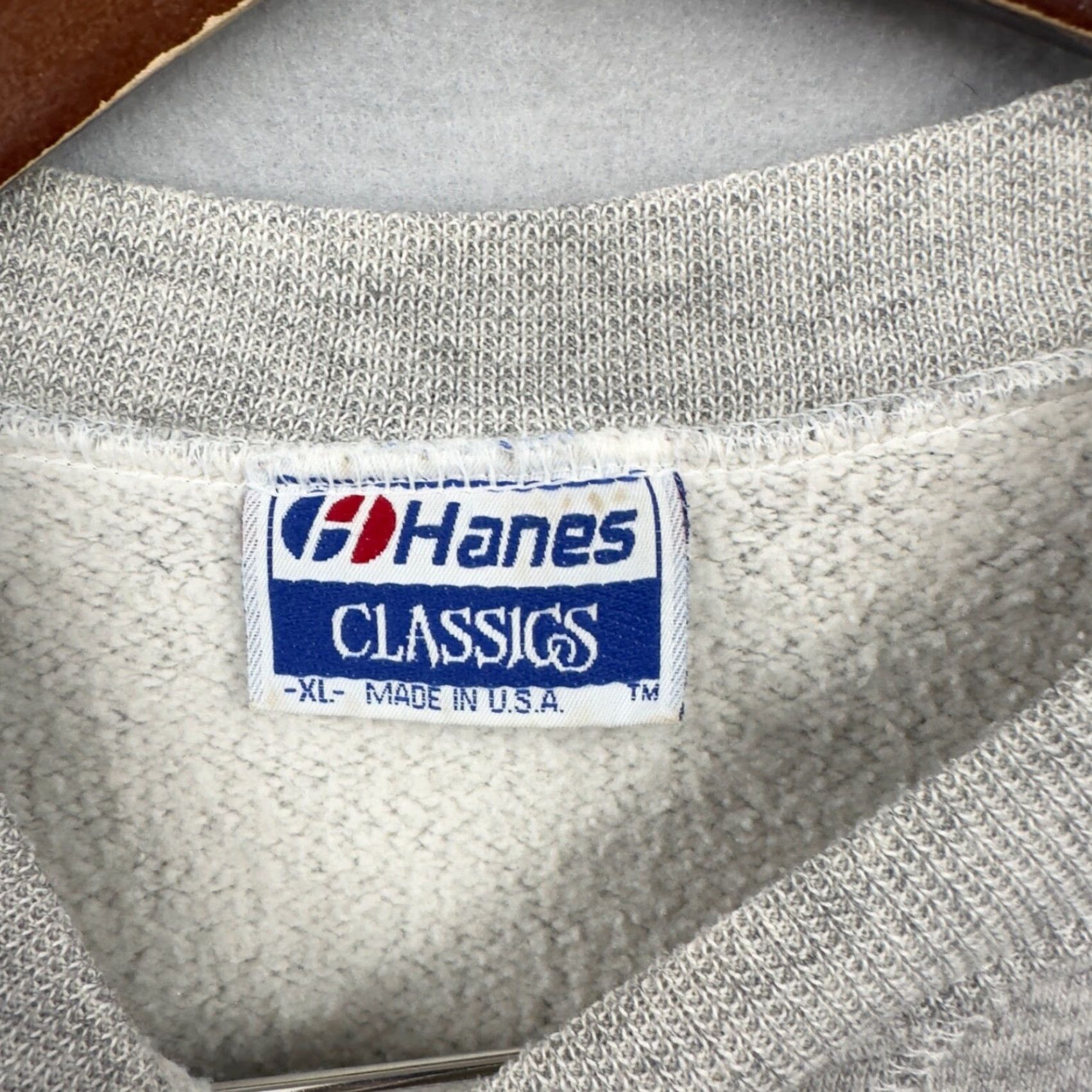 Hanes VINTAGE Hanes Classics Sweatshirt Old School Mens XL Gray 90s USA Made Size US XL / EU 56 / 4 - 5 Thumbnail