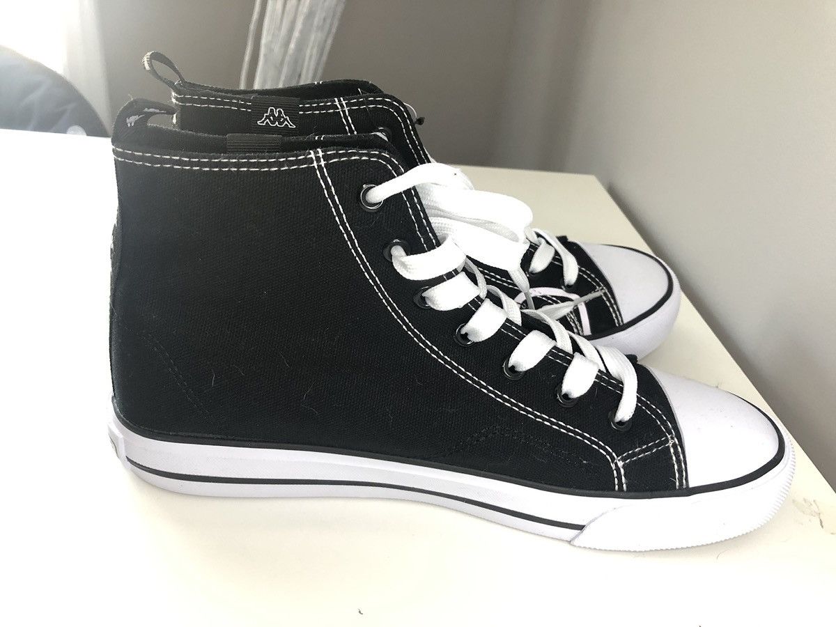 Kappa Kappa - Black Leather High-Tops Size US 8.5 / EU 41-42 - 2 Thumbnail
