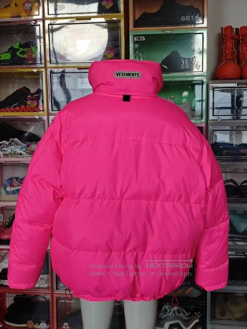 Vetements Vetements Rose Red Down Jacket Coat Size US S / EU 44-46 / 1 - 3 Thumbnail