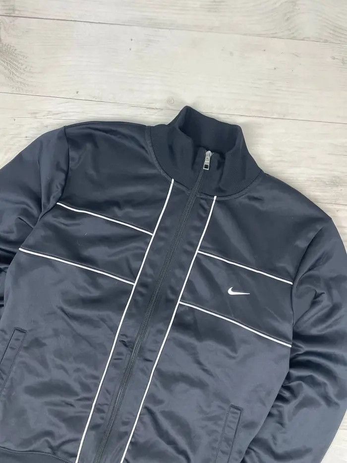 Nike Vintage Nike Track Jacket 00s Logo Swoosh Striped Y2K Size US L / EU 52-54 / 3 - 2 Thumbnail