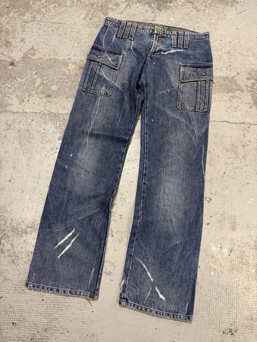 Dolce & Gabbana SS2004 Dolce & Gabbana Faded Cargo Denim Jeans Size US 32 / EU 48 - 8 Thumbnail