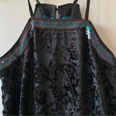 Anthropologie Anthropologie Dress Cocktail Sequined Dress Little Black Dre Size XS / US 0-2 / IT 36-38 - 12 Thumbnail