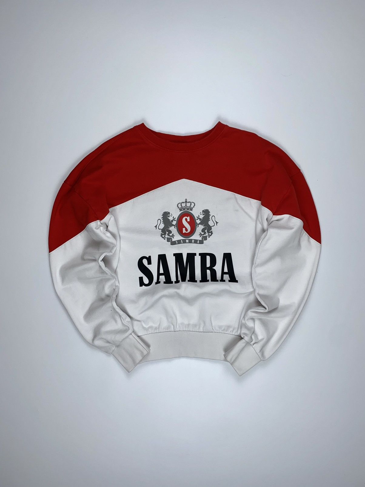 🚨 SAMRA vintage sweatshirt MARLBORO red white cotton mans L