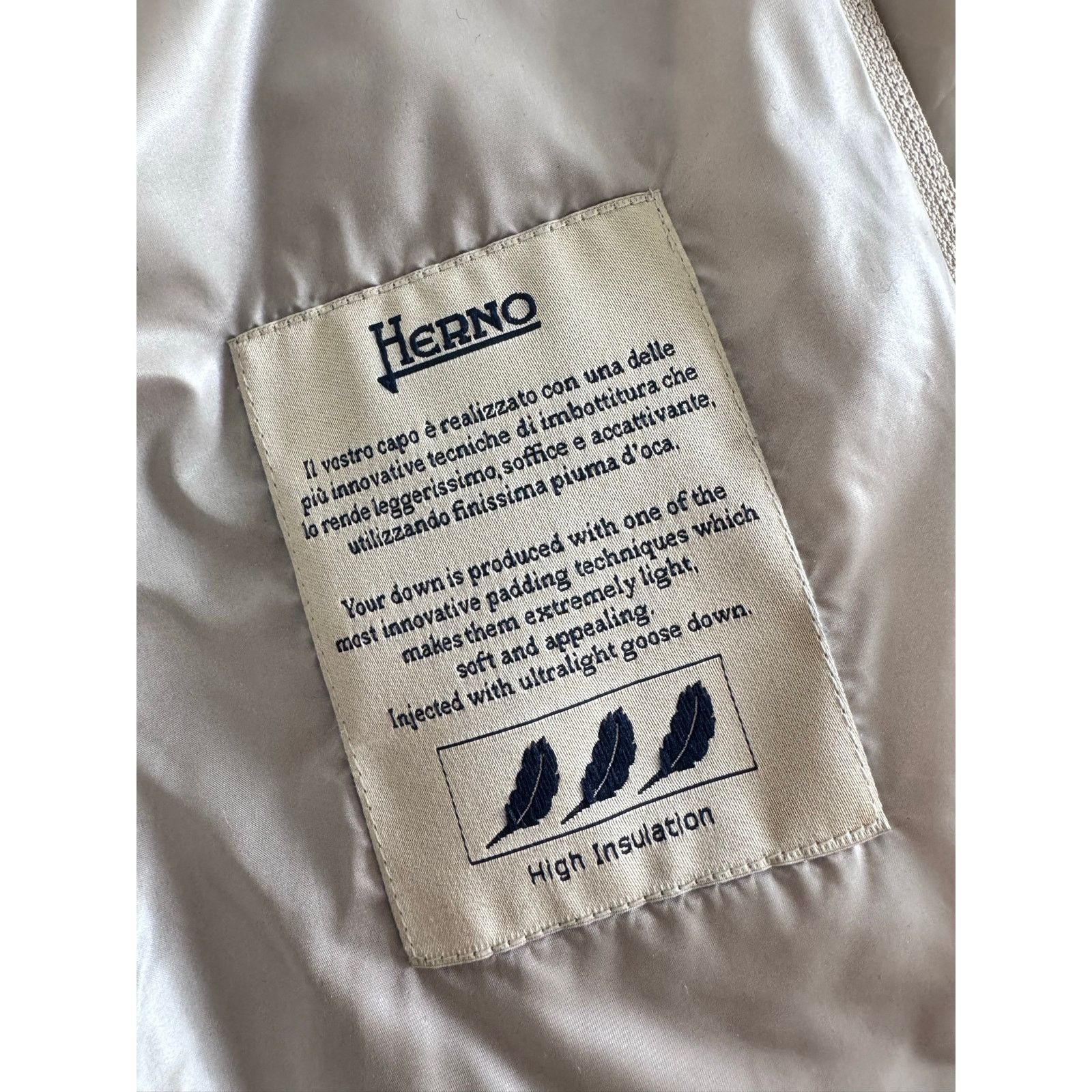 Herno Herno Hooded Down Jacket Beige Luxury Size M / US 6-8 / IT 42-44 - 7 Thumbnail