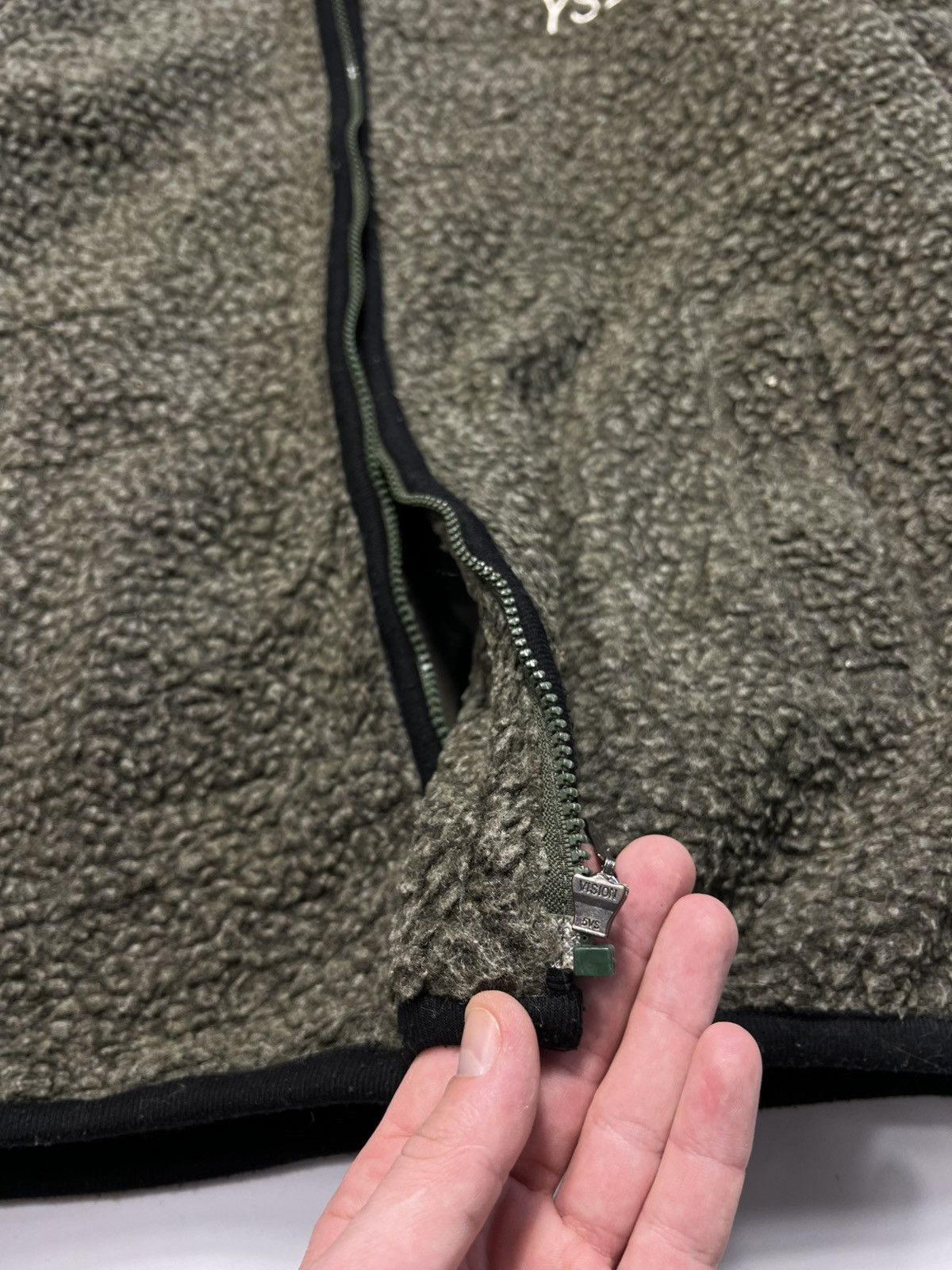 Vintage Very Rare 80s Yves Saint Laurent Fleece Teddy Zip Jacket Size US XL / EU 56 / 4 - 11 Thumbnail
