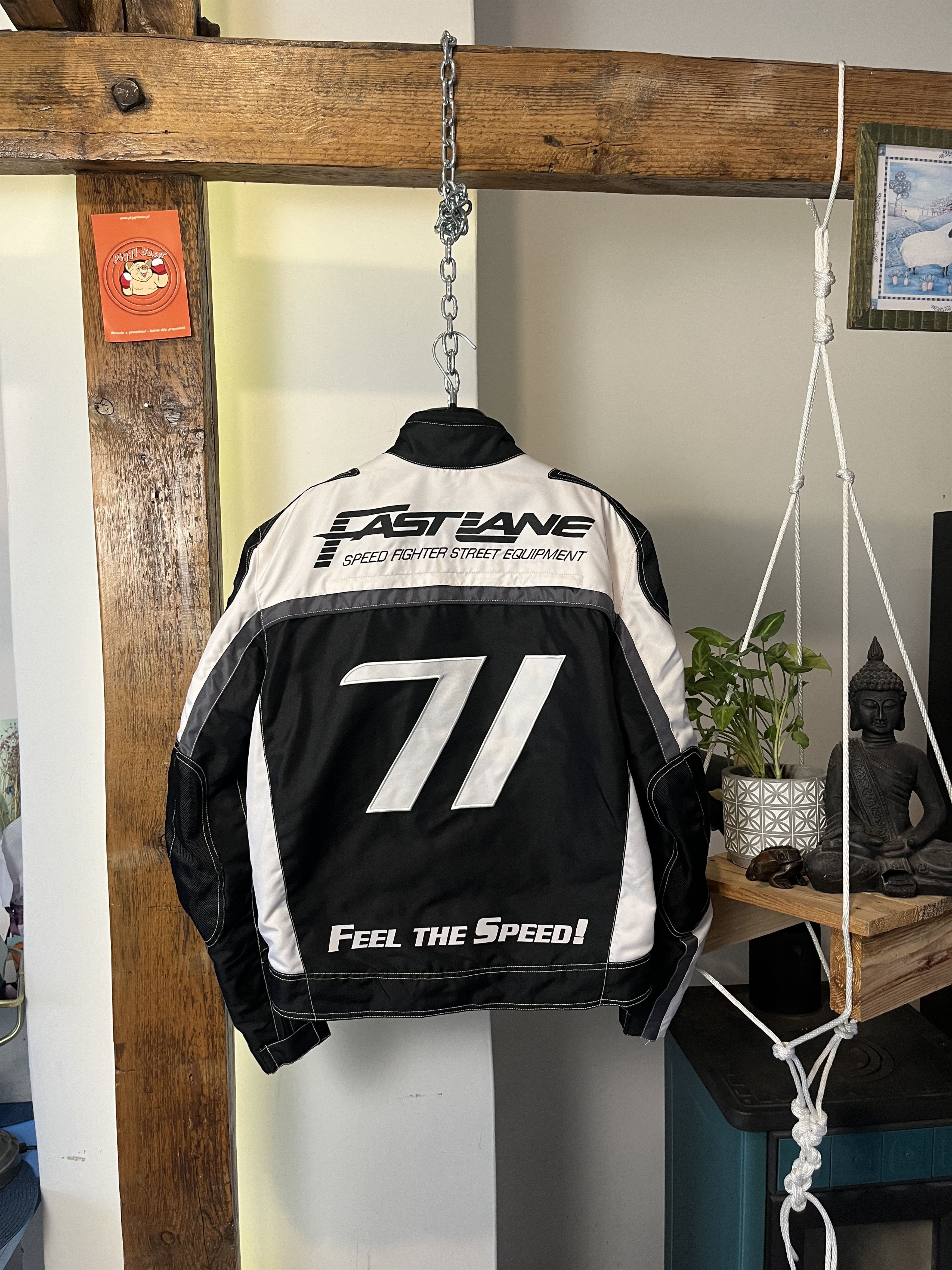 Vintage 90s SPEED FIGHTER #71 Fast Lane Racing Nascar Jacket Size US L / EU 52-54 / 3 - 2 Thumbnail