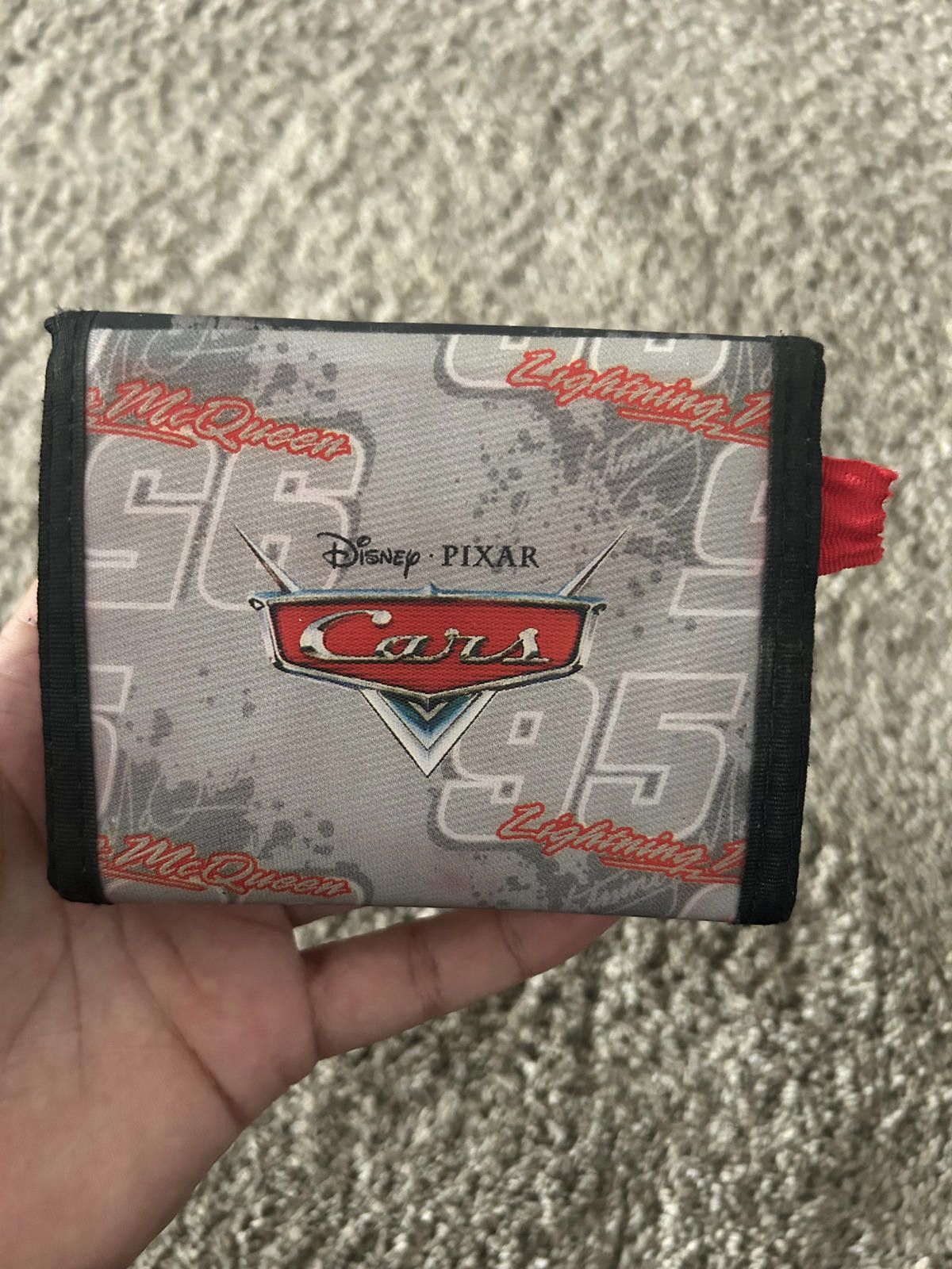 Disney Vintage Disney Pixar Cars Lightning McQueen Tri-Fold Wallet Size ONE SIZE - 2 Thumbnail