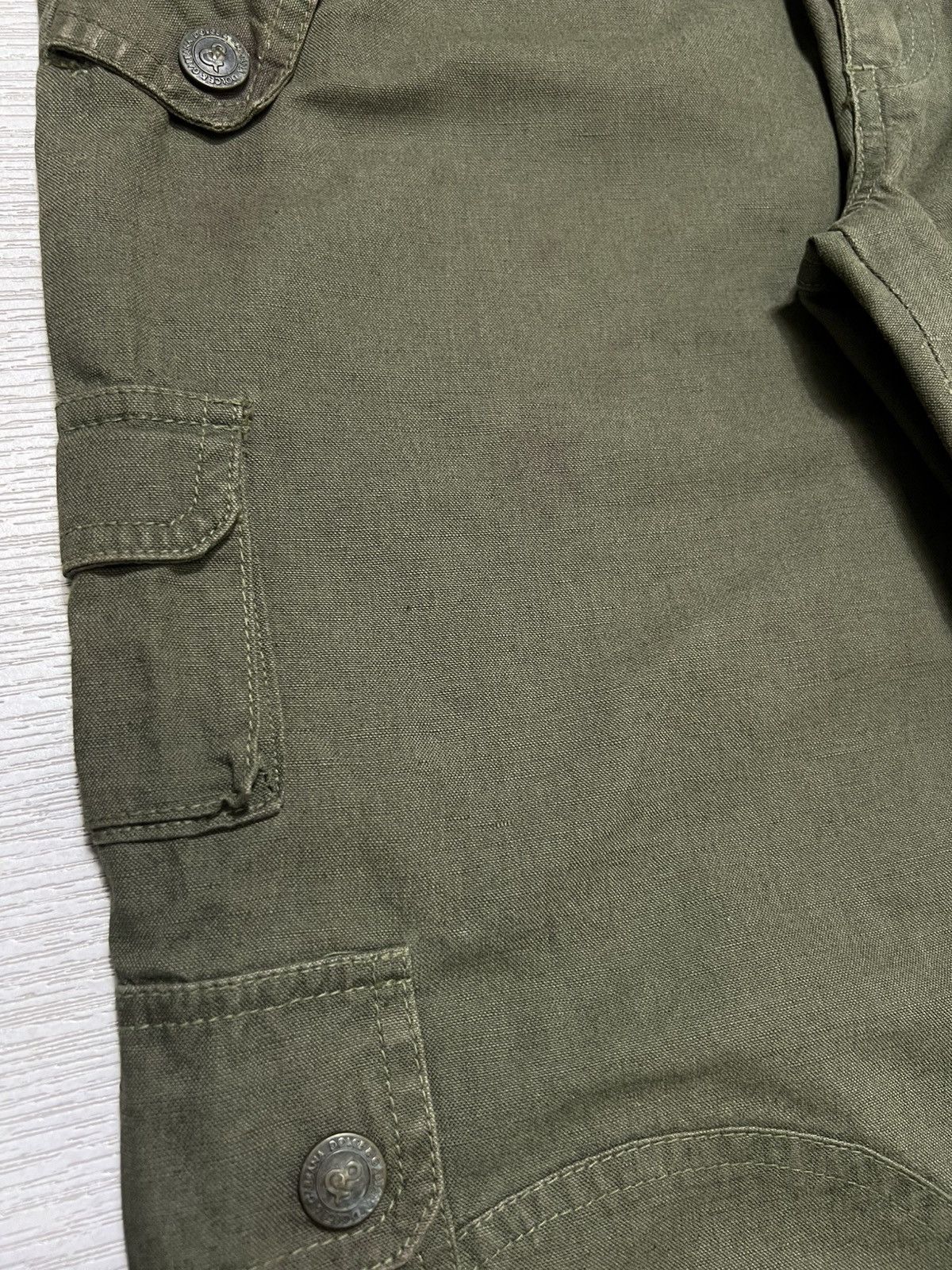 Dolce & Gabbana Dolce & Gabbana - Cotton Linen Olive Military Cargo Pants Size US 32 / EU 48 - 16 Thumbnail