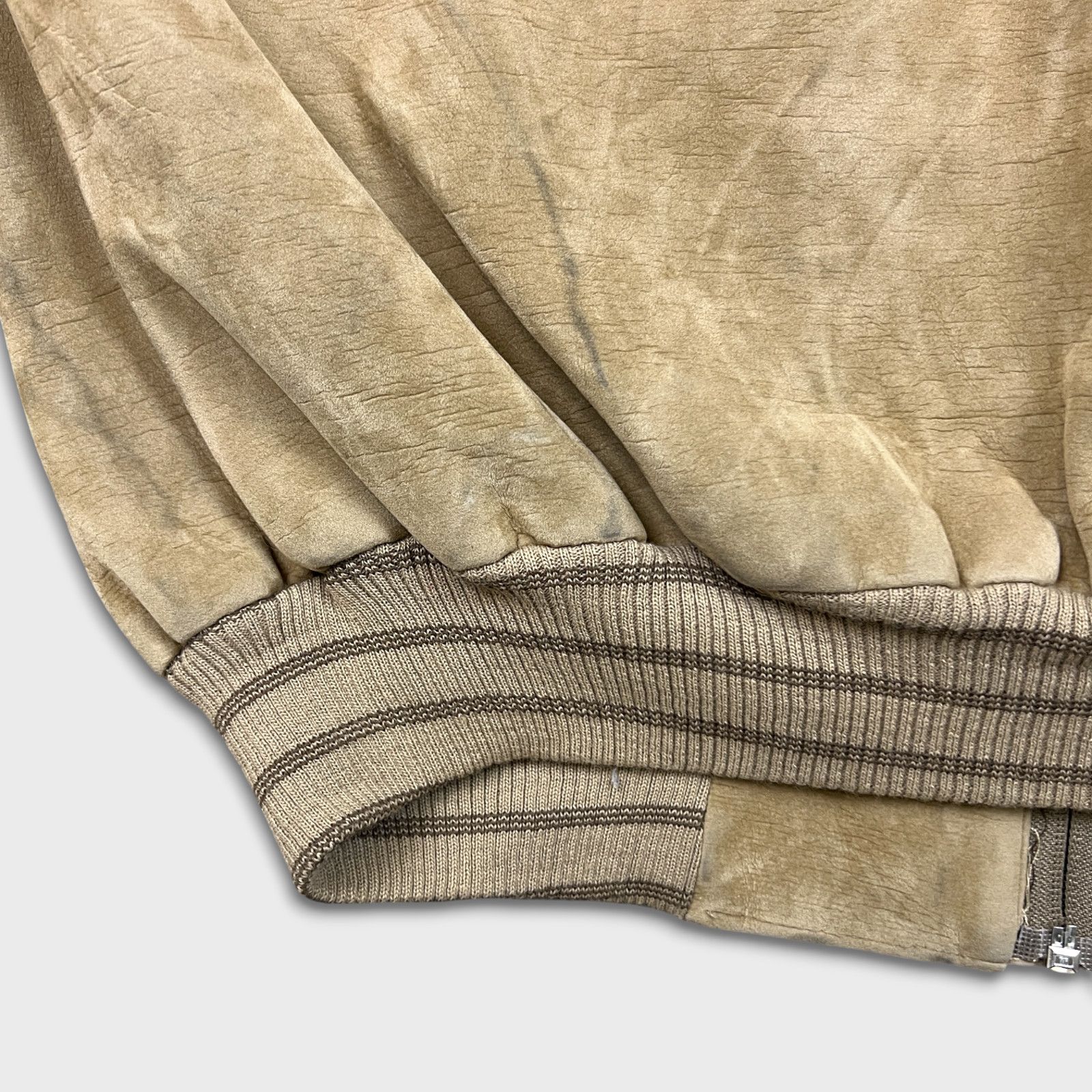 Vintage Vintage Suede Jacket Medium Full Zip Italian Bomber Coat Size US M / EU 48-50 / 2 - 7 Thumbnail