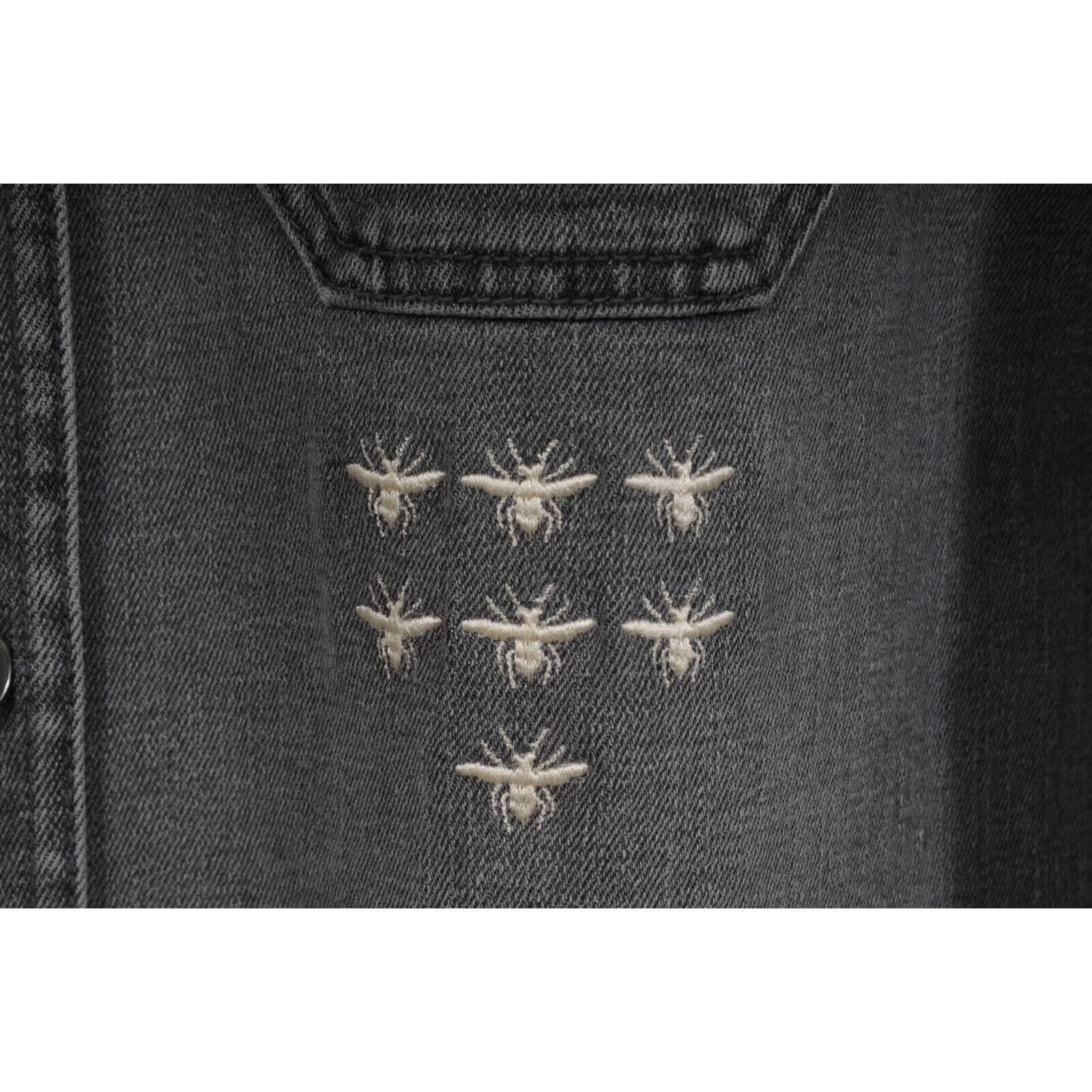 Dior Embroidered Patches Denim Button Down Shirt IT 41 Size US M / EU 48-50 / 2 - 8 Thumbnail