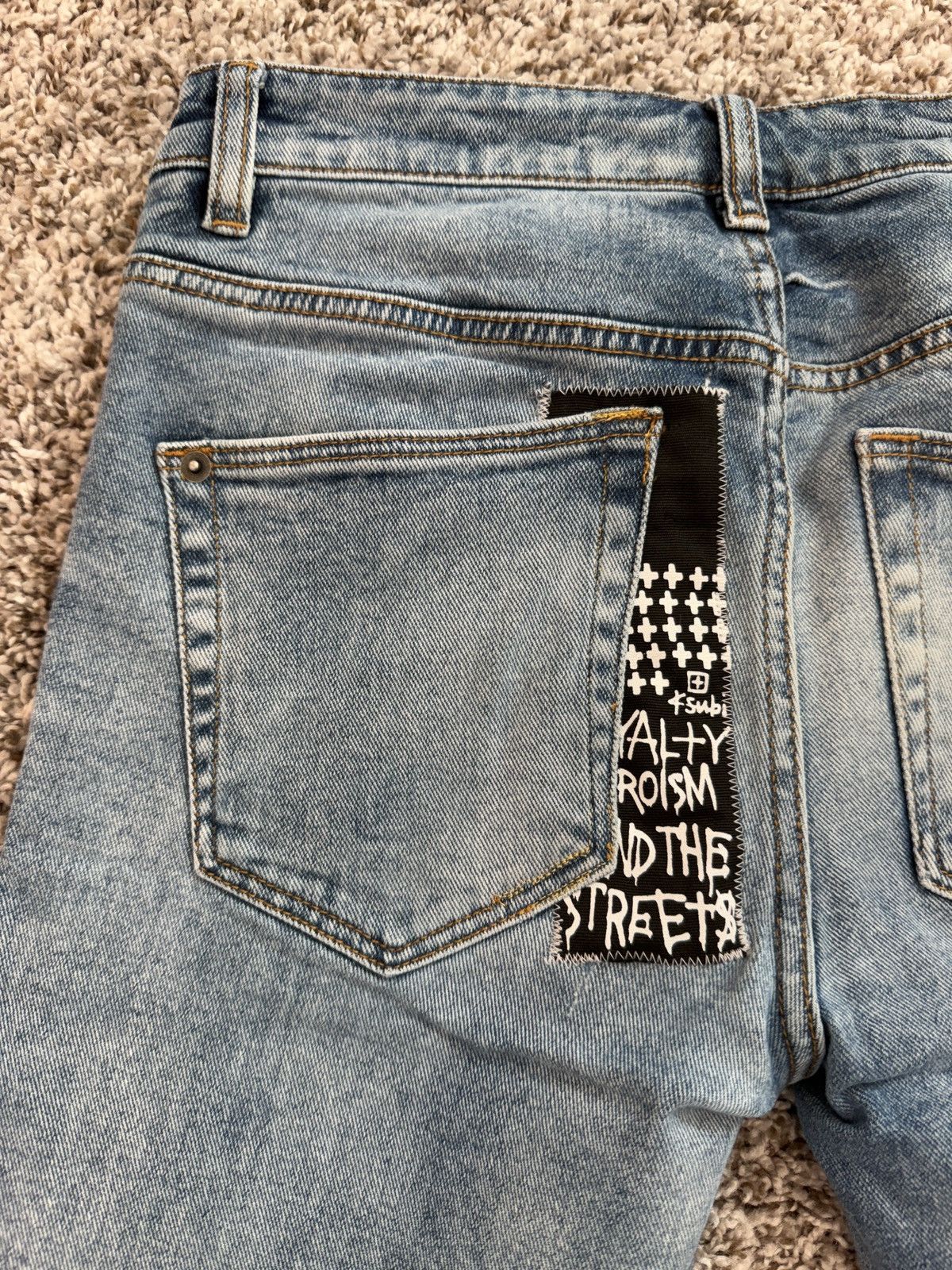 Ksubi Ksubi Chitch Pure Dynamite Custom 1/1 Jeans Size US 29 - 5 Thumbnail