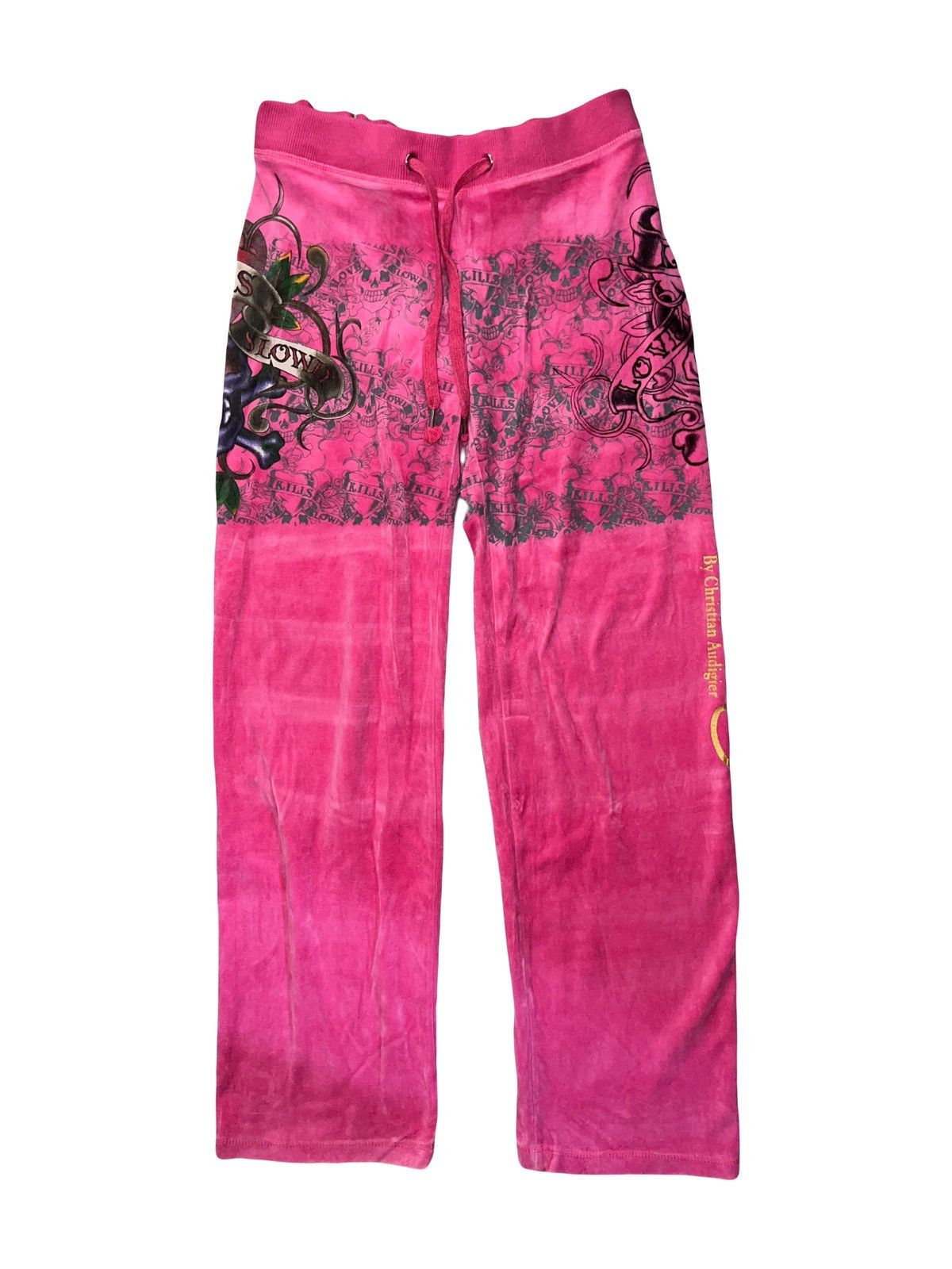 Ed Hardy Ed Hardy velvet skull sweatpants 💗☠️ Size 28" / US 6 / IT 42 - 2 Thumbnail
