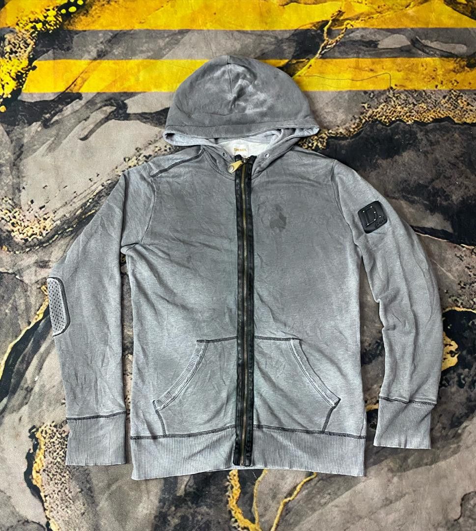 Diesel × Japanese Brand Vintage Diesel Zipper Hoodie Size US M / EU 48-50 / 2 - 1 Thumbnail