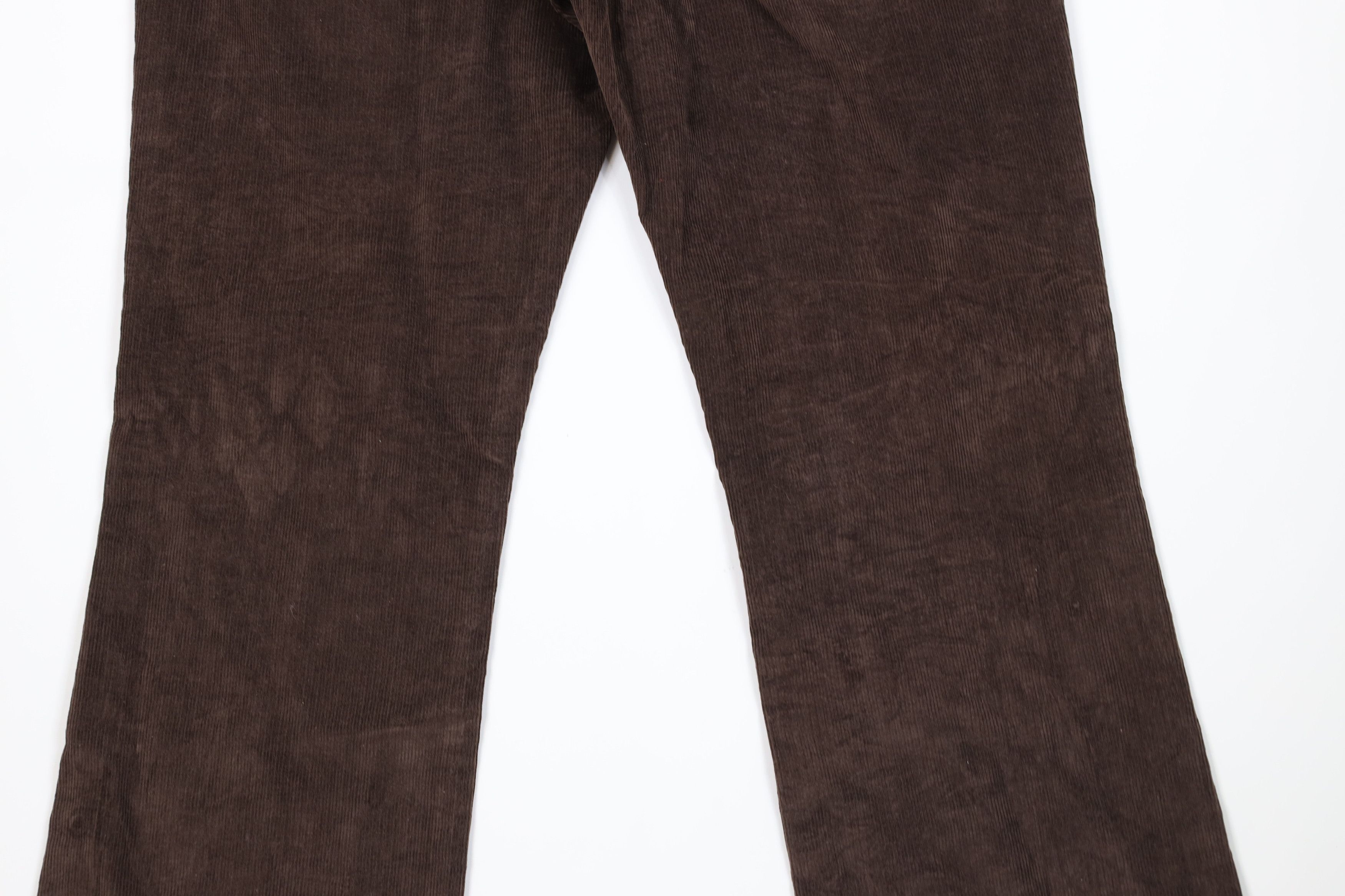 Lee Vintage 70s Lee Wide Leg Corduroy Chino Pants Brown USA Size US 34 / EU 50 - 12 Thumbnail