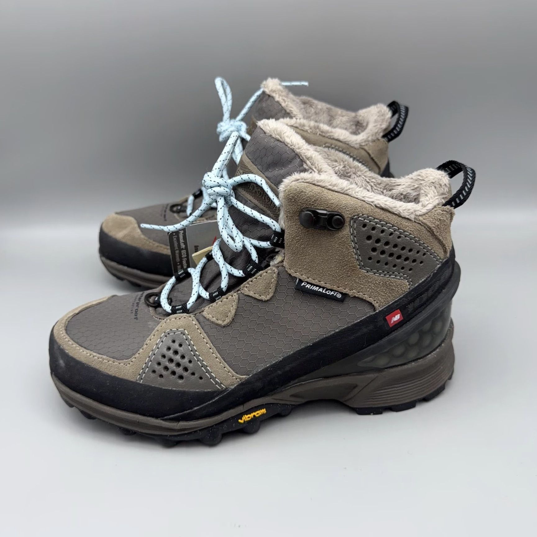 New Balance New Balance Boots Womens 7 Gray Primaloft Vibram Faux Fur Winter Hiking Boots Size US 5 / IT 35 - 4 Thumbnail