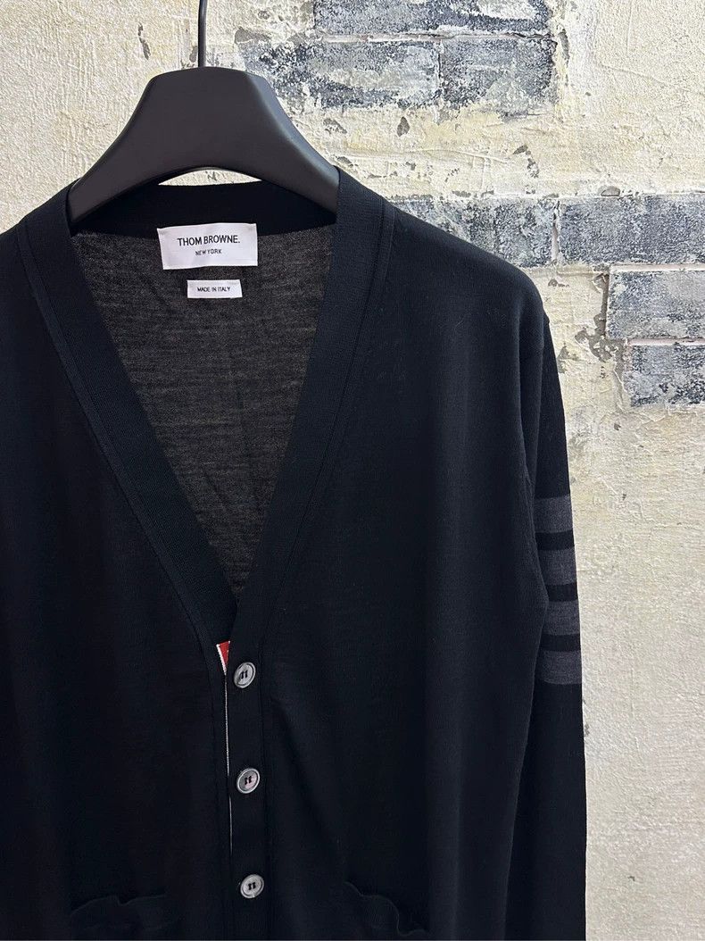 Thom Browne Thom Browne Black knit cardigan Size US M / EU 48-50 / 2 - 3 Thumbnail