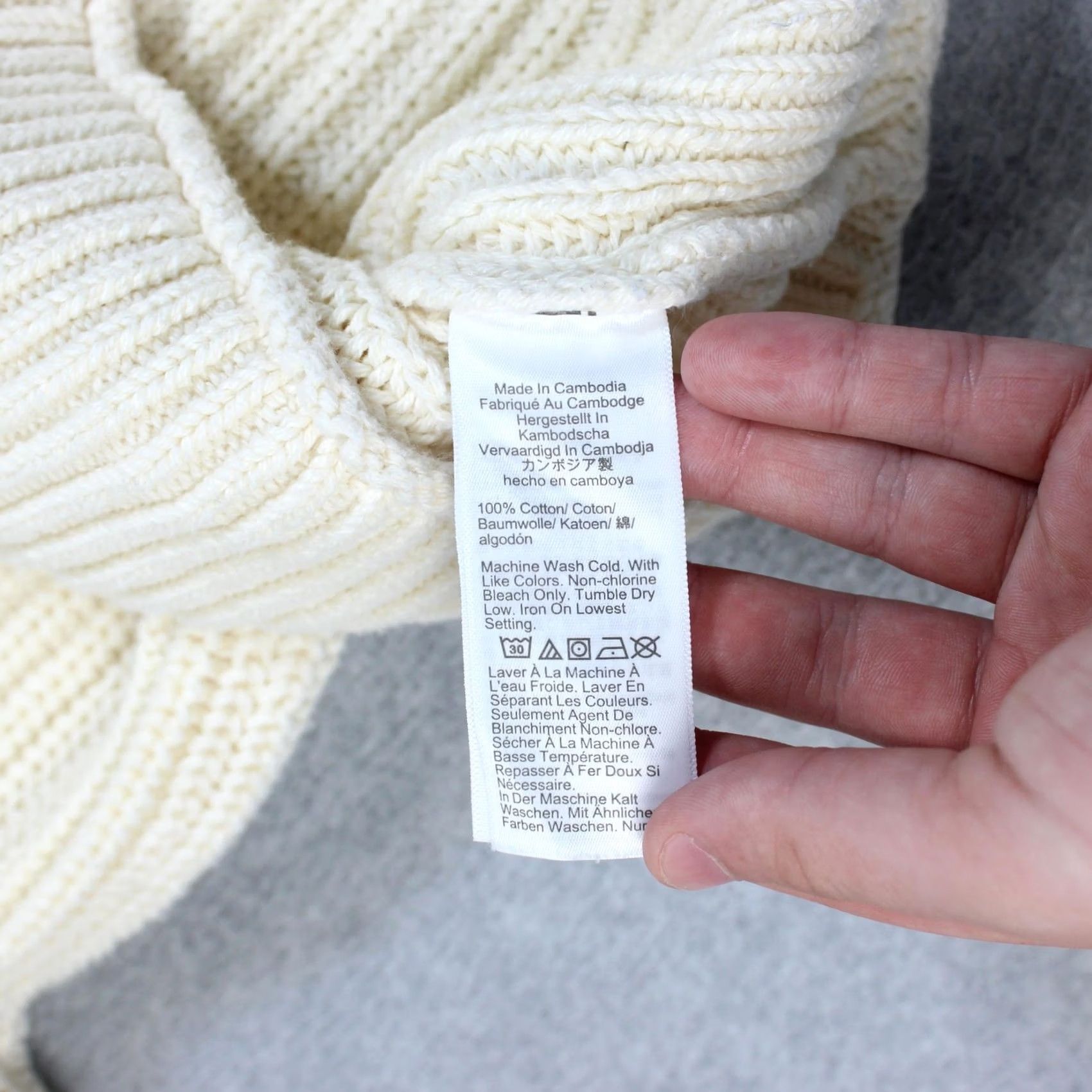 J.Crew J.CREW Sweater Women S White Mock Neck Chunky Knit Heavyweight Knitwear Winter Casual Womens Size S / US 4 / IT 40 - 4 Thumbnail