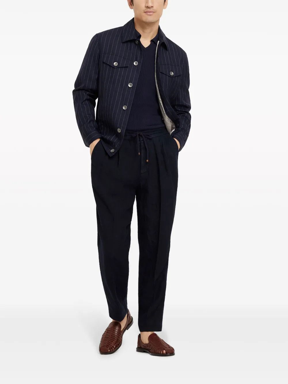 Brunello Cucinelli Dyed Pants in Navy Size US 34 / EU 50 - 4 Thumbnail