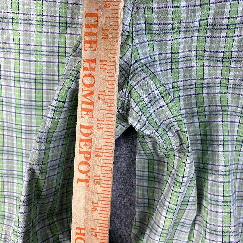 Izod Izod Cargo Shorts Men's Size 36 100% Cotton Plaid Green Size US 36 / EU 52 - 5 Thumbnail