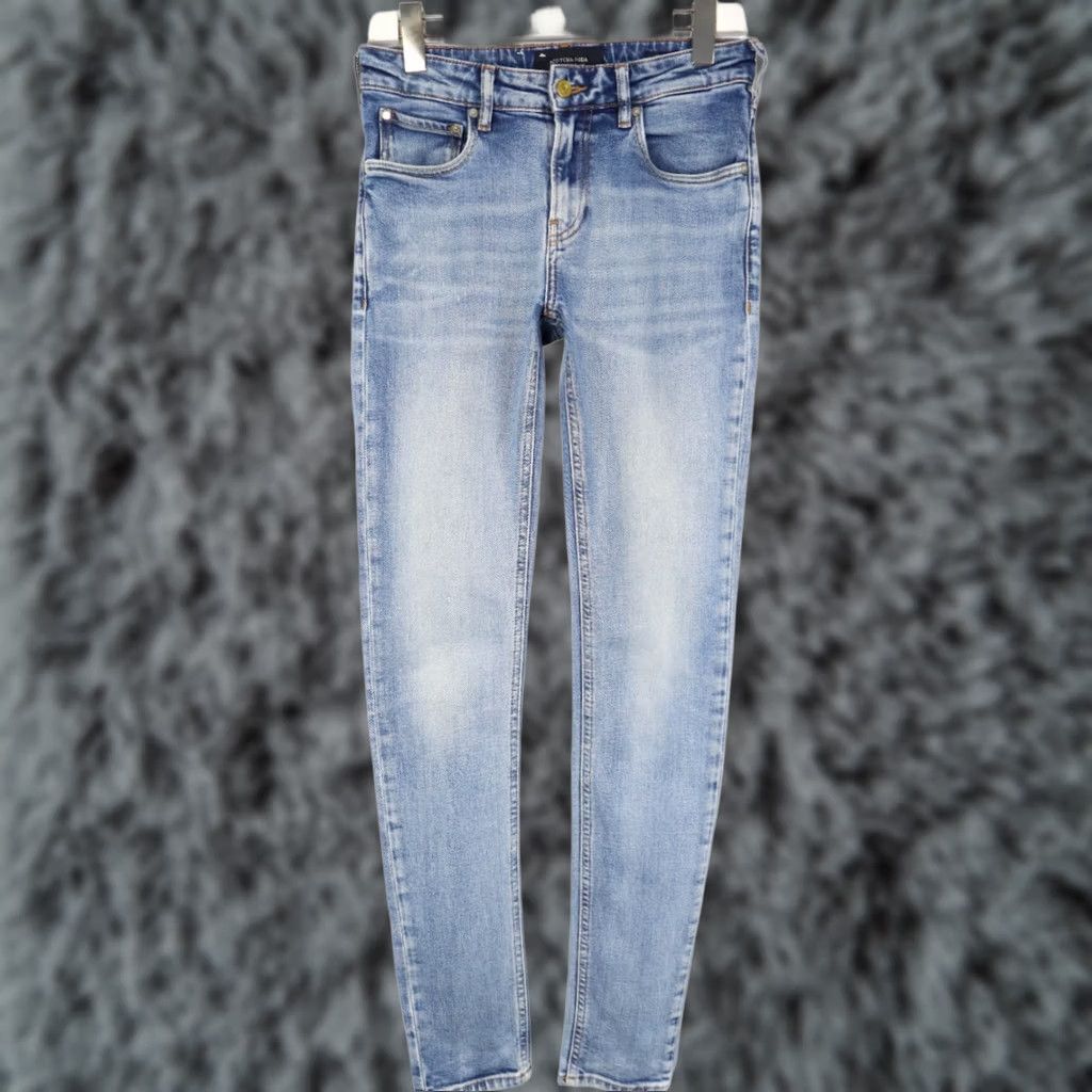 Scotch & Soda SCOTCH & SODA Skim Jeans Men's W29/L34 Slim Skinny Stretch Fade Whiskers Blue Jeans Size US 29 - 1 Thumbnail