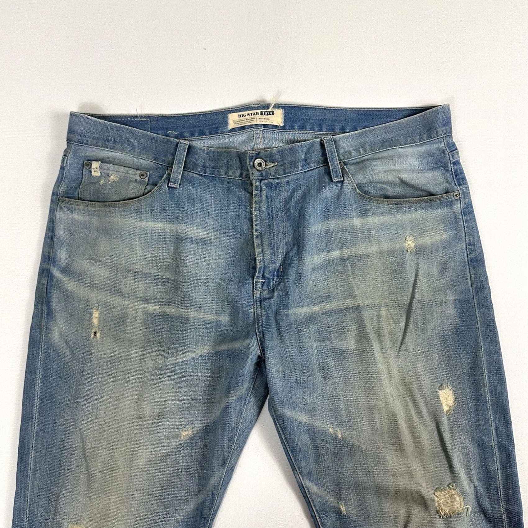 Denime BIG STAR 1974 Division Straight Jeans Size 38R Blue Denim Regular 5-Pocket Mens Size US 38 / EU 54 - 3 Thumbnail