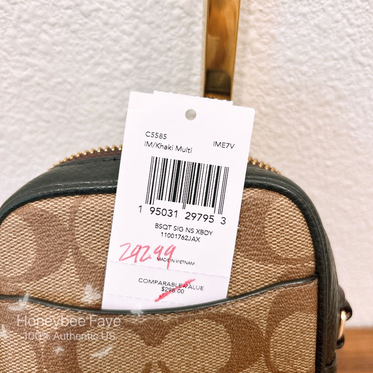 Coach Coach X Jean Michel Basquiat North/South Zip Crossbody C5585 Size ONE SIZE - 6 Thumbnail