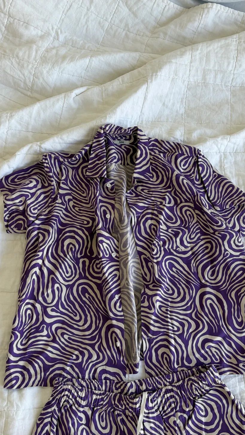 Bode Bode Mystic Waves Short Sleeve Shirt — size XL/XXL Size US XL / EU 56 / 4 - 2 Thumbnail