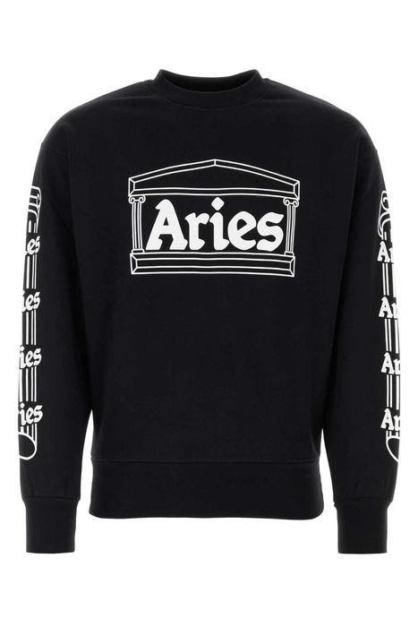 Black Cotton Sweatshirt