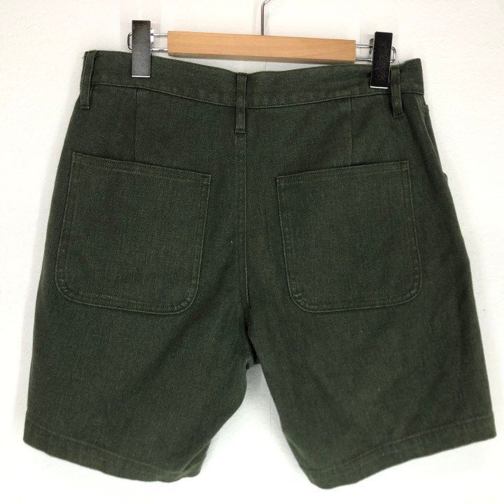 Taylor Stitch The Camp Short in Olive Boss Duck Size US 29 - 2 Thumbnail