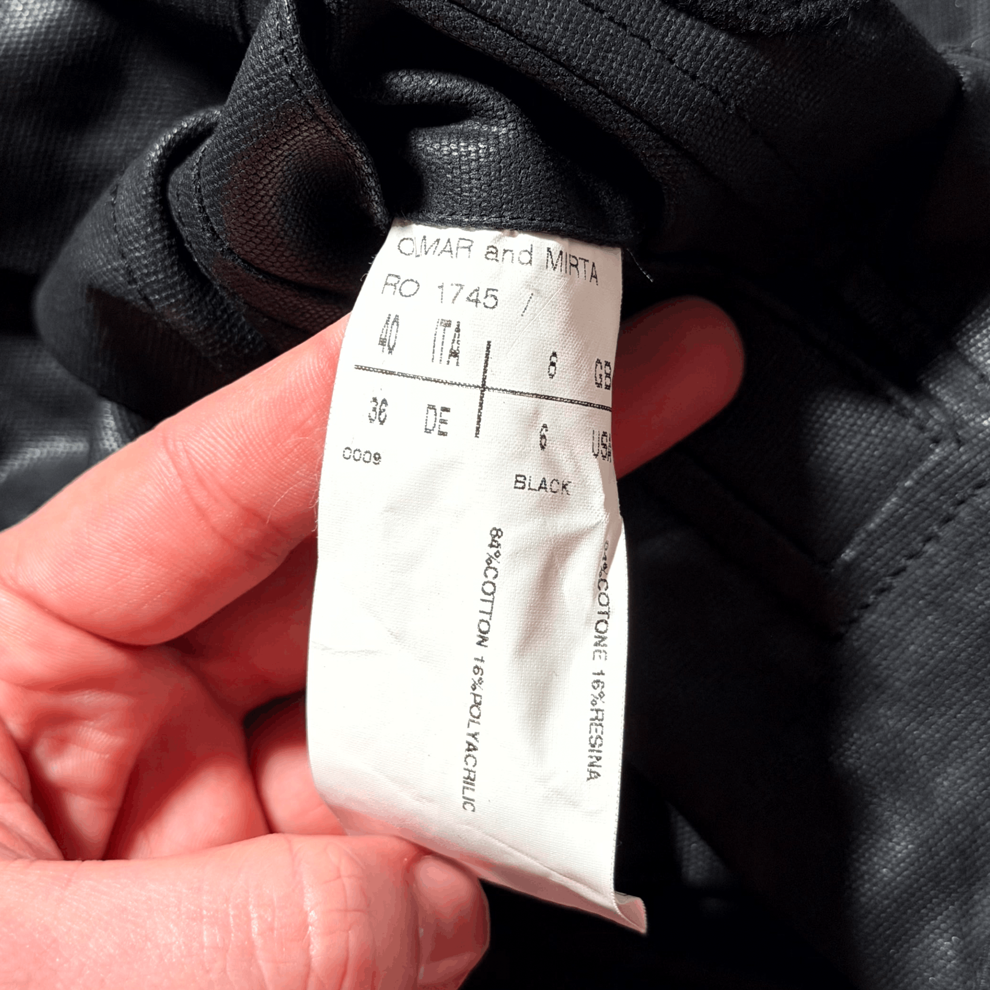 Rick Owens SS03 Rick Owens 'Suckerball' Reconstructed Wax Jacket Size US XS / EU 42 / 0 - 5 Thumbnail