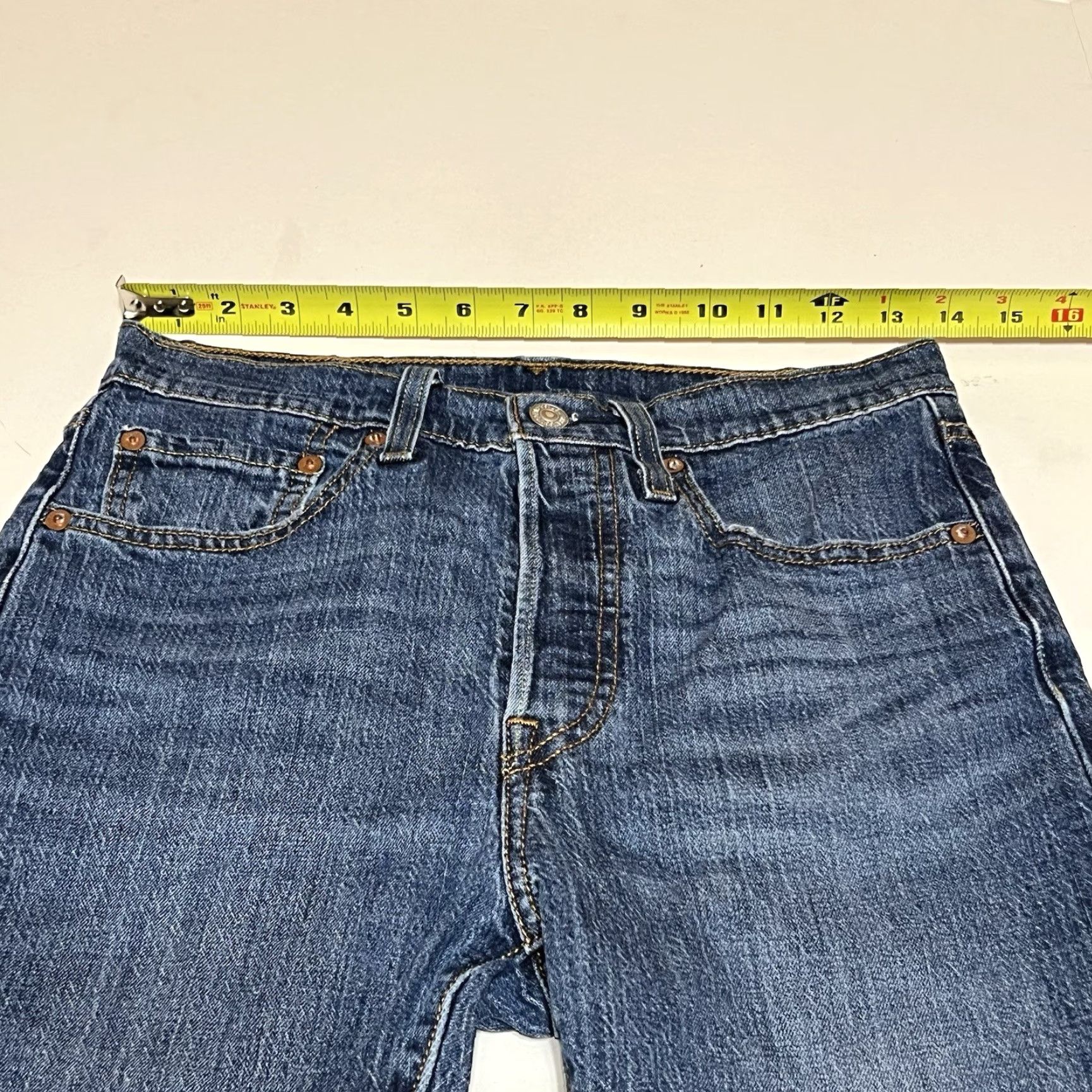Levi's Levi's 501 Skinny Jeans Womens Regular 27x27 Denim Blue Vintage Retro 5-Pocket Mens Womens Size 27" / US 4 / IT 40 - 3 Thumbnail