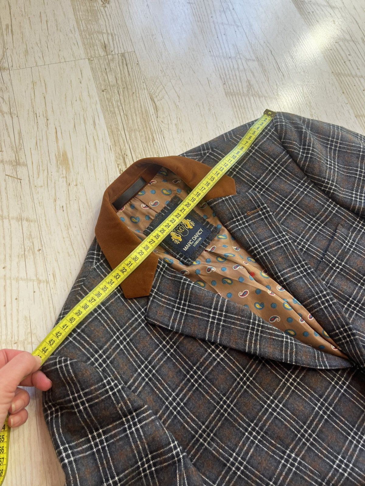 Other Mark Darsy Check Blazer Size 38 Classic Size 38R - 8 Thumbnail