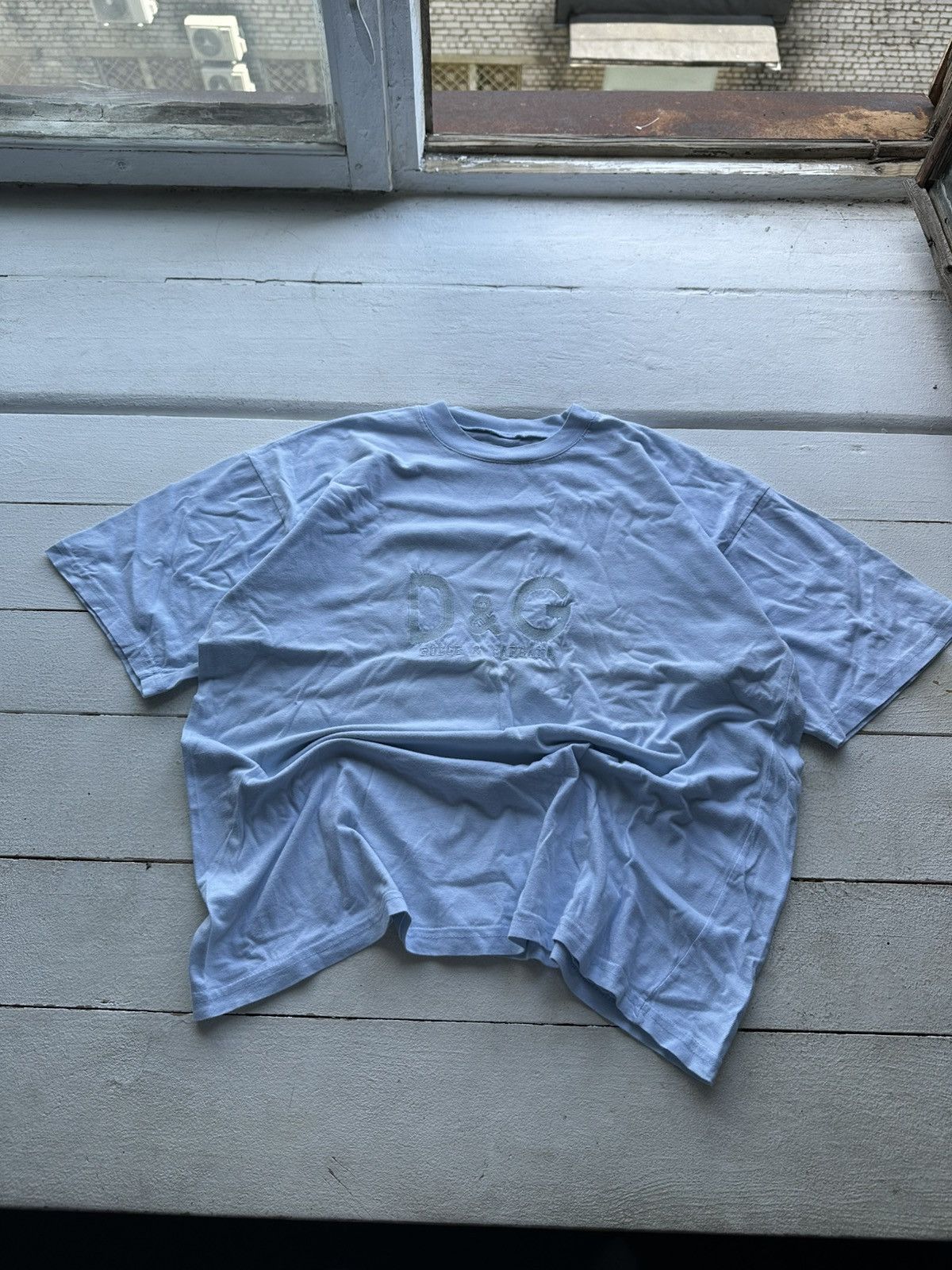 Vintage 🚨BOOTLEG D&G Dolce&Gabbana 90s big logo Logo T-shirt Size US L / EU 52-54 / 3 - 1 Thumbnail