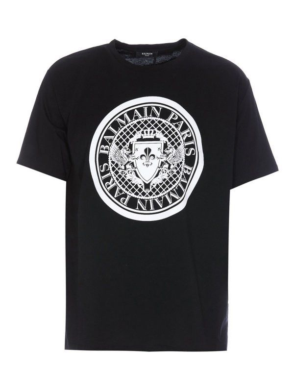 o1s1wg111025 Flock Model Tee in Black