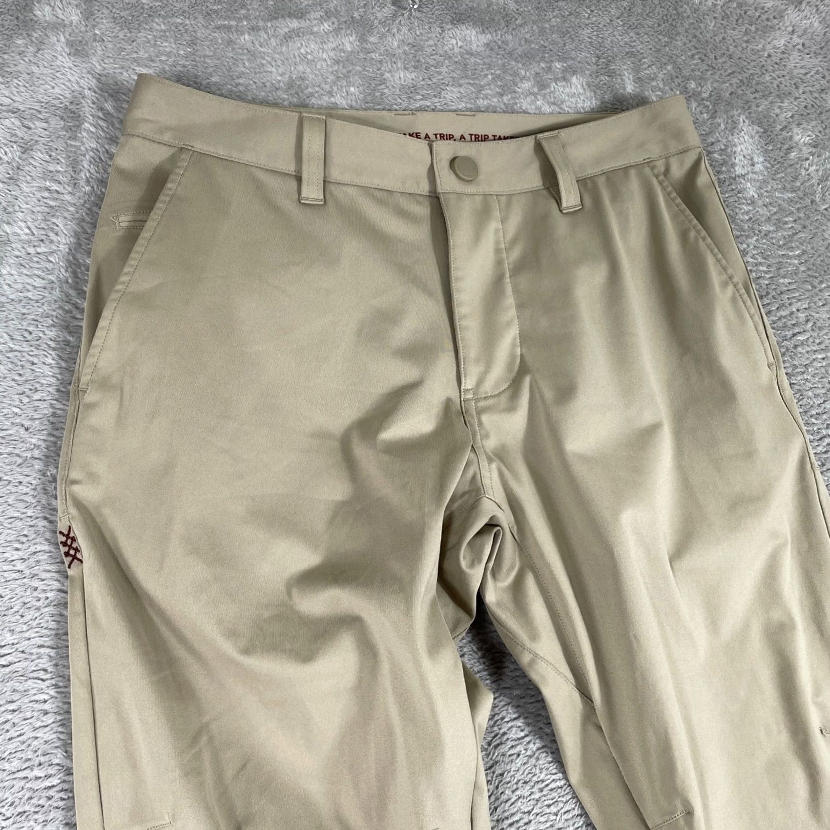 Rhone Rhone Commuter Pants Mens 29 Khaki Tan Slim Fit Performance Stretch Chino - Pre-Owned Size US 29 - 5 Thumbnail
