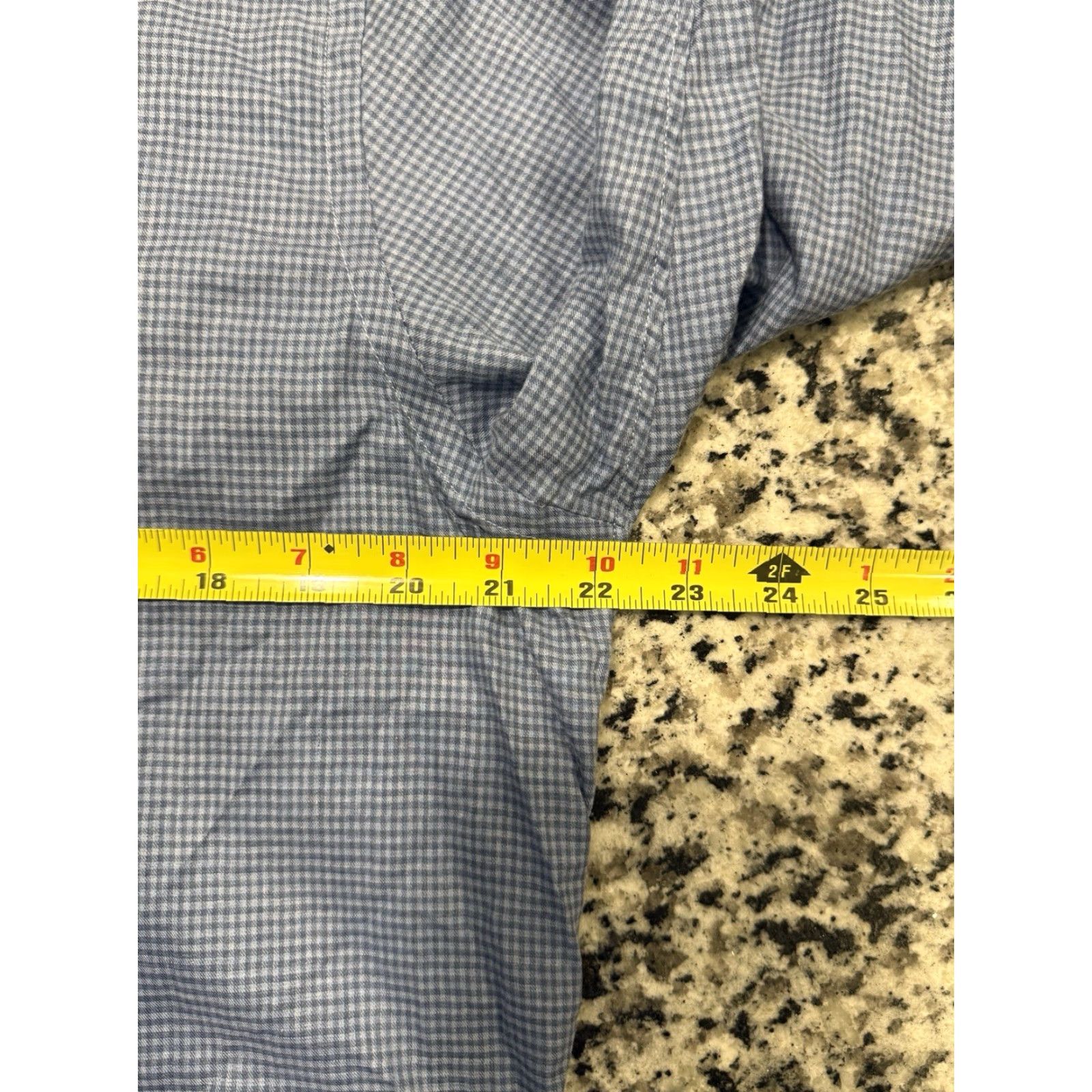 Eton VINTAGE Not applicable Etón Men's Dress Shirt Long Sleeve Button-Down Casual Business Formal Wedding Blue Microplaid Size Large Size US L / EU 52-54 / 3 - 3 Thumbnail