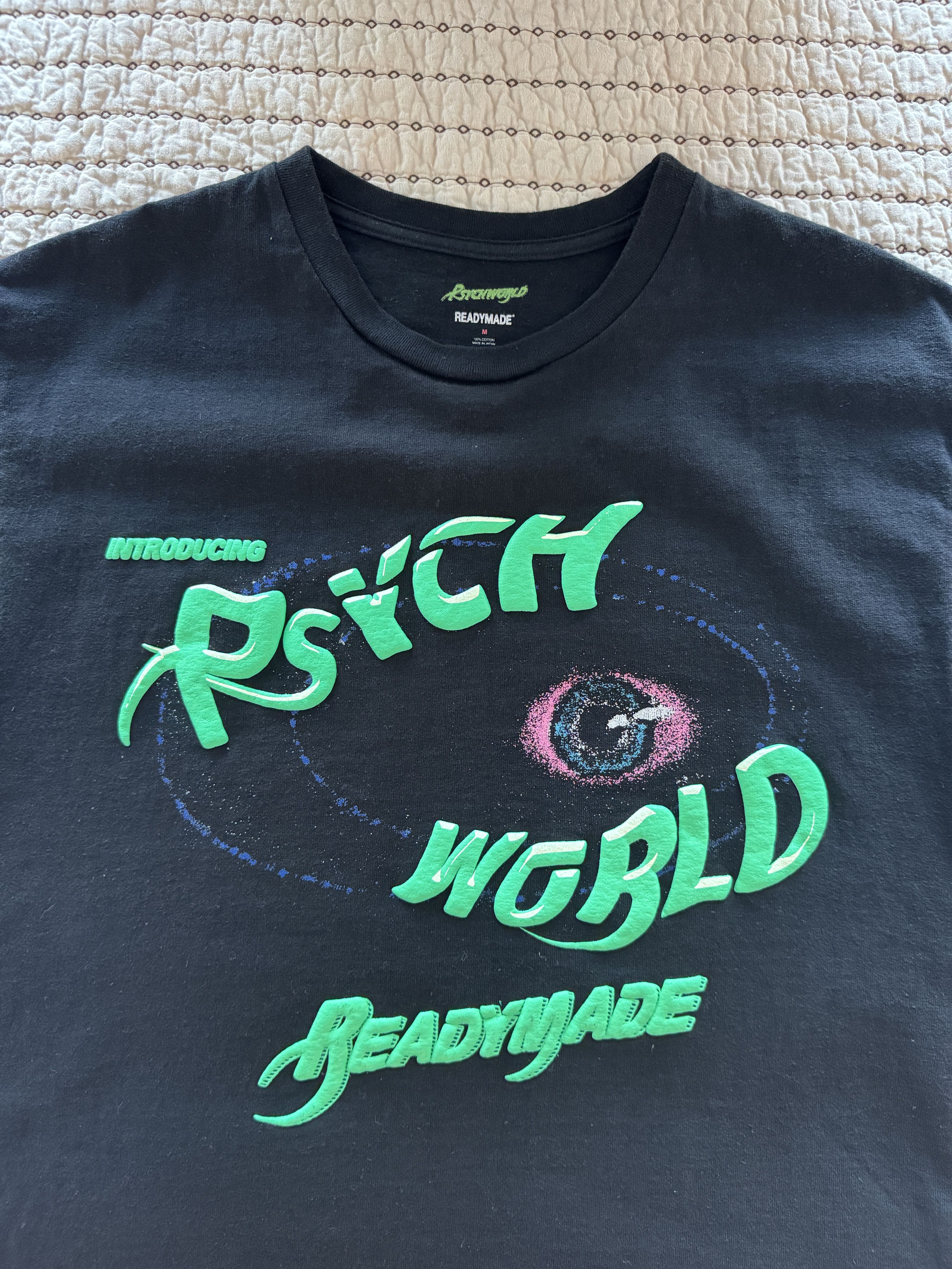 READYMADE READYMADE x PSYCHWORLD T-SHIRT BLACK SZ MEDIUM Size US M / EU 48-50 / 2 - 3 Thumbnail