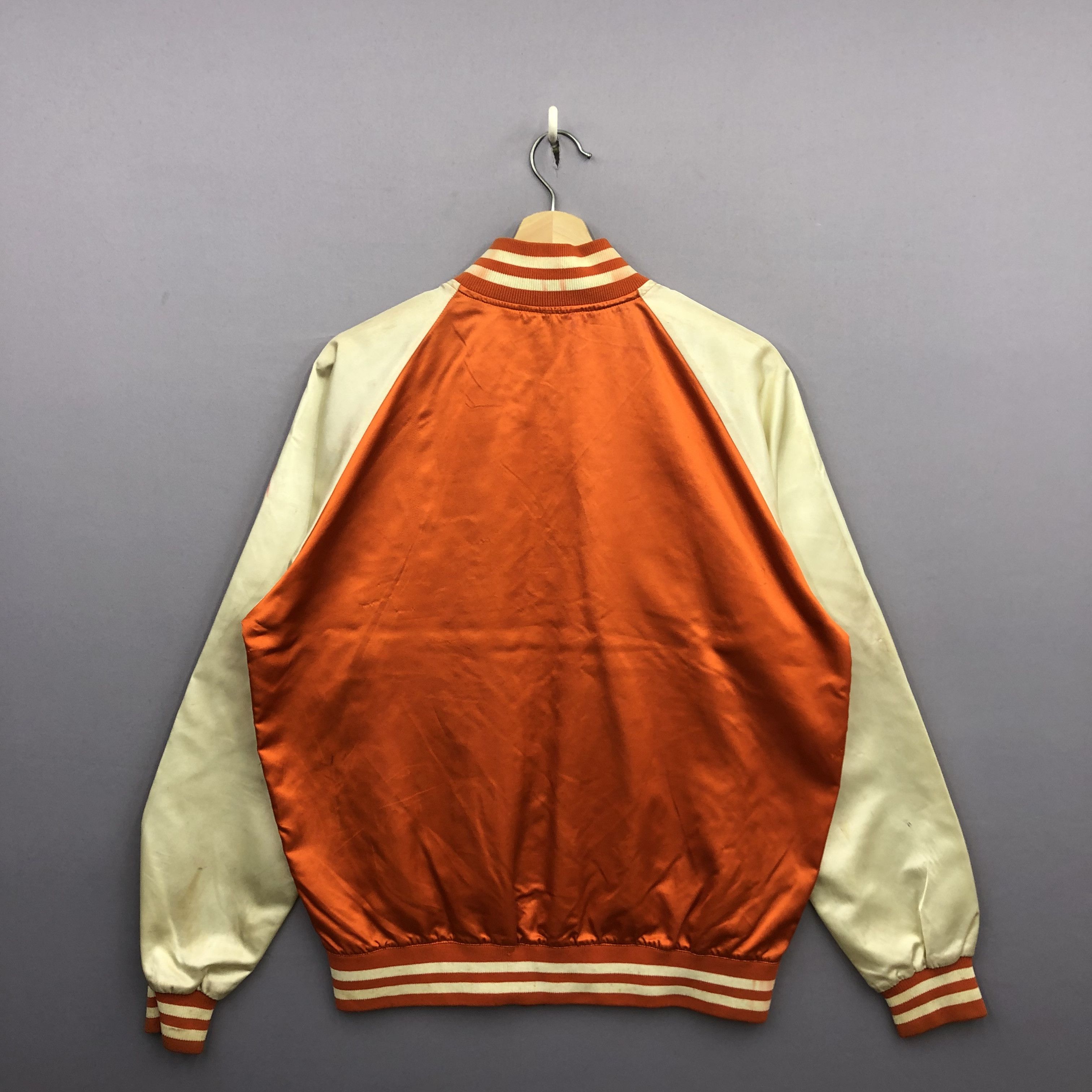 Japanese Brand Vintage A Letterman Kenkoo Satin Baseball Varsity Jackets Size US L / EU 52-54 / 3 - 2 Thumbnail