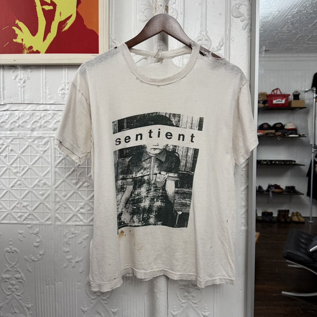 Vintage thrashed distressed graphic tee tshirt 80s 90s Size US M / EU 48-50 / 2 - 1 Thumbnail