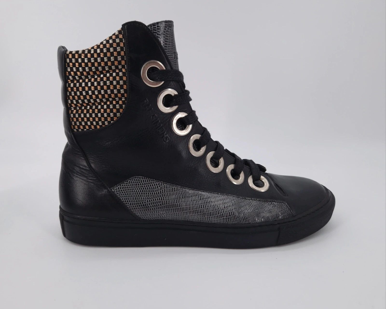 Raf Simons Raf Simons Archival Hi Top Leather Sneaker Size US 10 / EU 43 - 3 Thumbnail