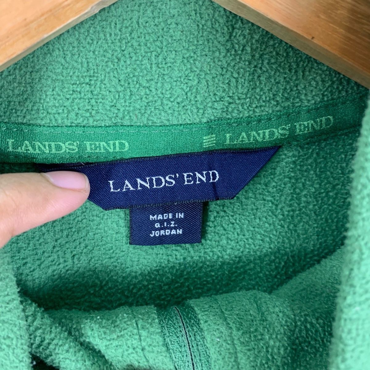 Lands' End Vintage LANDS’ END x THERMA CHECK Half Zipper Fleece Jacket Size M / US 6-8 / IT 42-44 - 7 Thumbnail